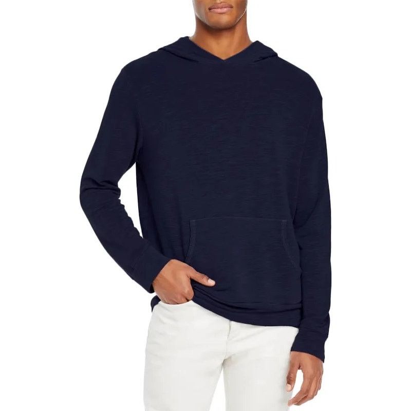 MONROW New Monrow Men’s Supersoft Pullover Hoodie - S Navy - $146 Size US S / EU 44-46 / 1 - 1 Thumbnail