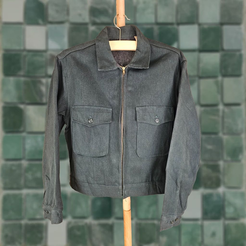 Vintage VINTAGE 5 BROTHER UNION MADE SANFORIZED GREEN WORK MECHANIC JACKET SZ 42 SHIRTS? Size US XS / EU 42 / 0 - 1 Thumbnail