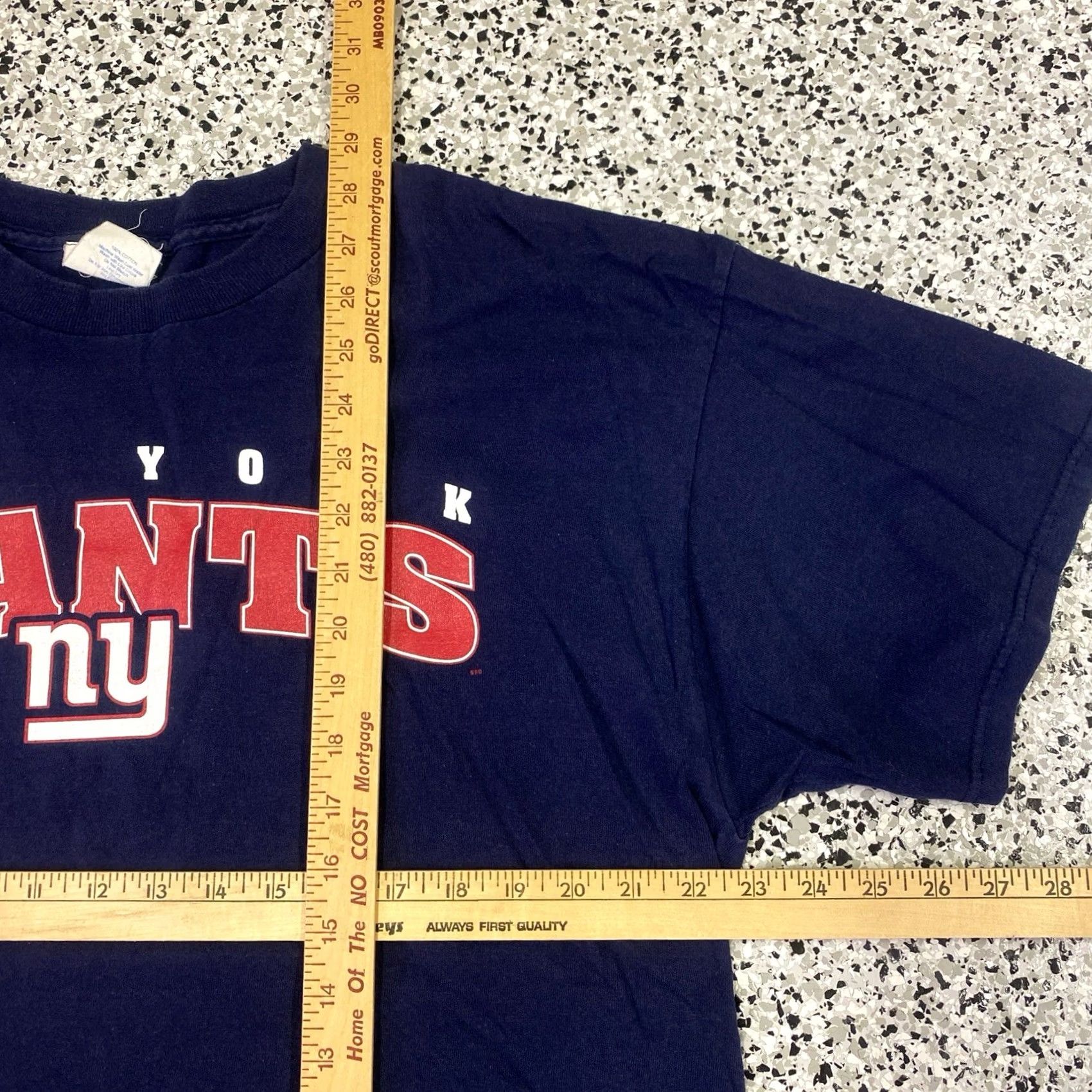 NFL VINTAGE Majestic NY Giants T-Shirt Men XL Blue NFL Football Throwback Logo Size US XL / EU 56 / 4 - 2 Thumbnail