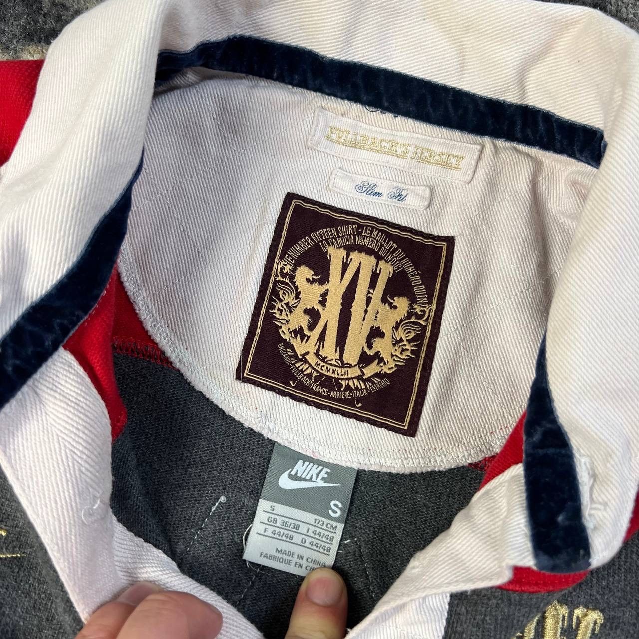 Nike Nike Big Logo Vintage Y2K Striped Rugby Long Sleeve Size US S / EU 44-46 / 1 - 6 Thumbnail