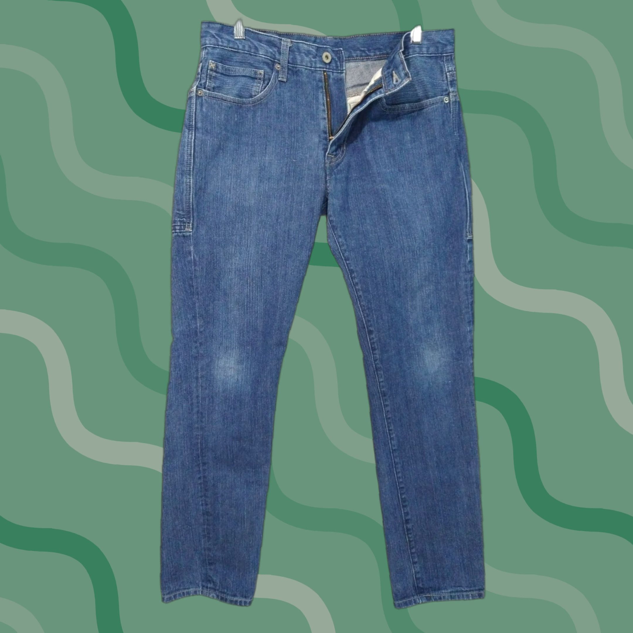 Levi's Levi's 511 Jeans Mens 34x34 Blue Denim Mid Rise Skinny 5-Pocket Dark Wash Size US 34 / EU 50 - 1 Thumbnail
