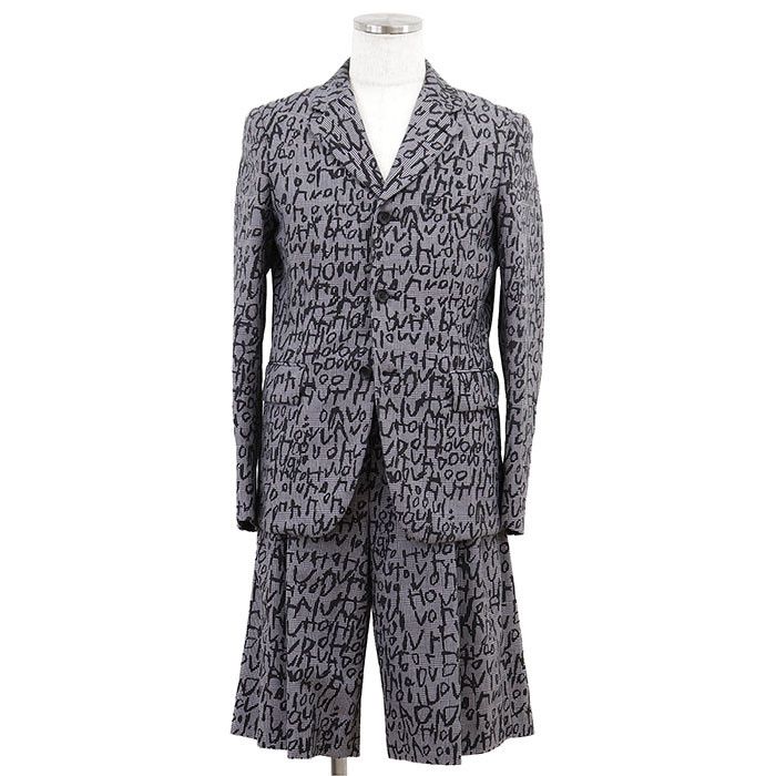 Comme des Garcons Comme des Garçons Comme des Garcons Homme Plus Glen Check Wool Polyester Set Up Textile Suits DUTY FREE for USA Size ONE SIZE - 1 Thumbnail