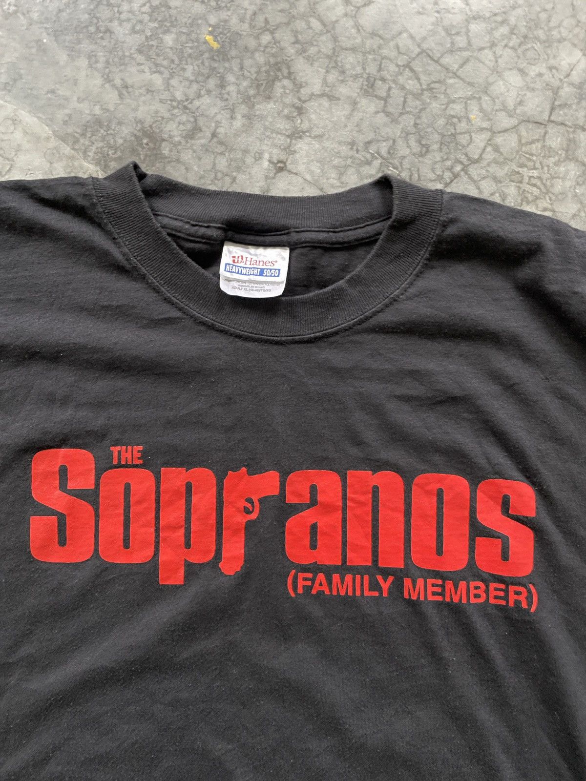 Hanes × Vintage Vintage Late 90s The Sopranos “FAMILY MEMBER” Movie Tees Size US XL / EU 56 / 4 - 2 Thumbnail