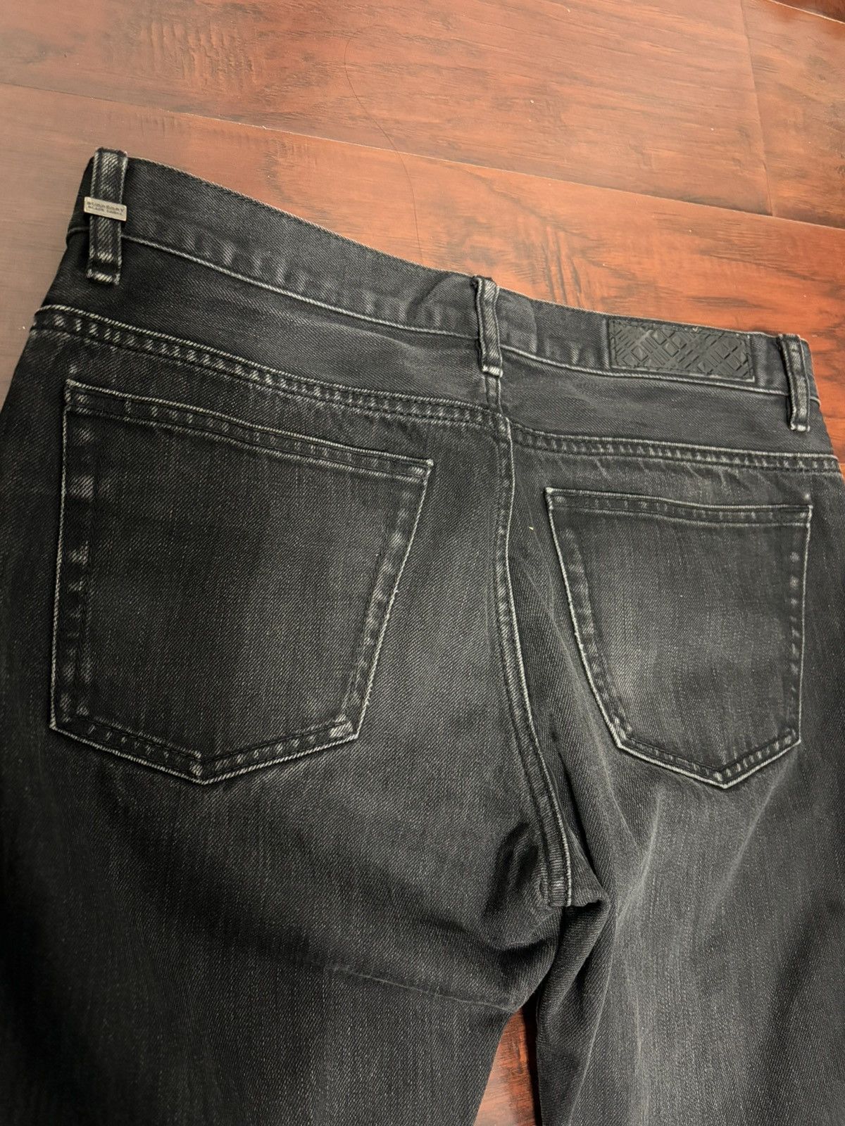Burberry Burberry Black Label Faded Black Selvedge-Style Denim Size US 31 - 5 Thumbnail