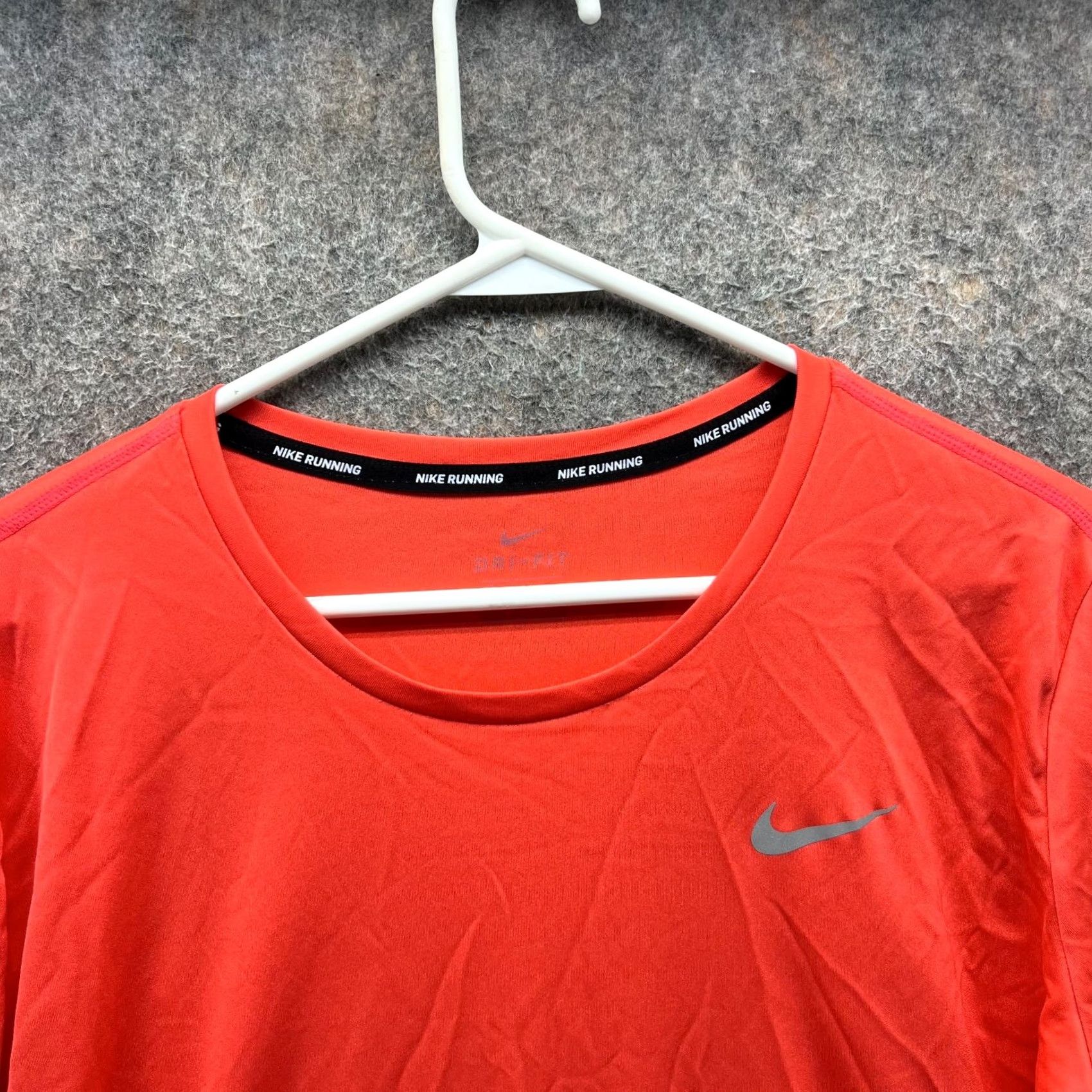 Nike Nike Shirt Women Large Orange Dri-Fit Long Sleeve Athletic Running T‑Shirt Miller Swoosh Size L / US 10 / IT 46 - 7 Thumbnail