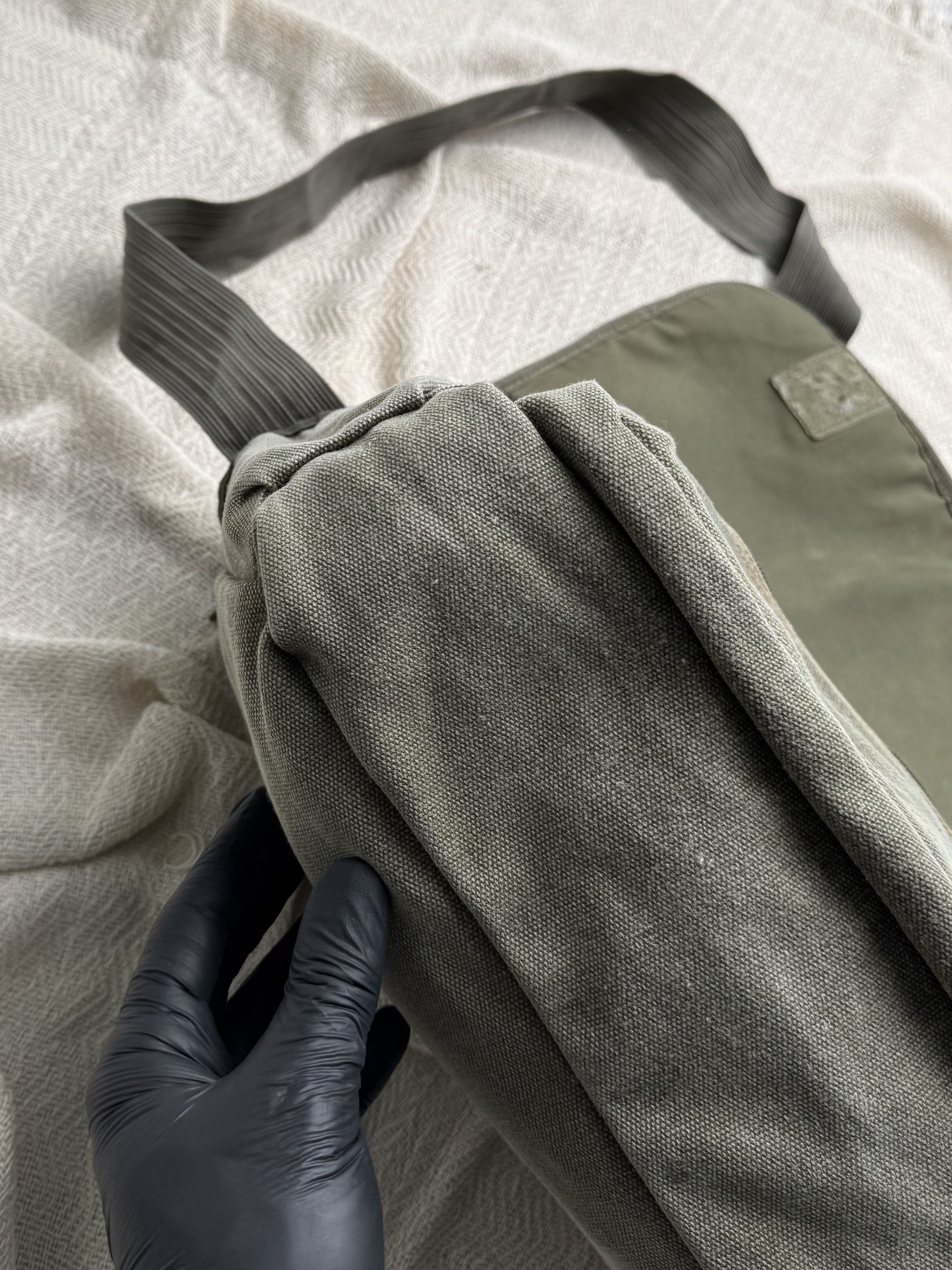 Vintage Vintage Crossbody Bag Khaki Utility Travel Shoulder Zip Size ONE SIZE - 6 Thumbnail