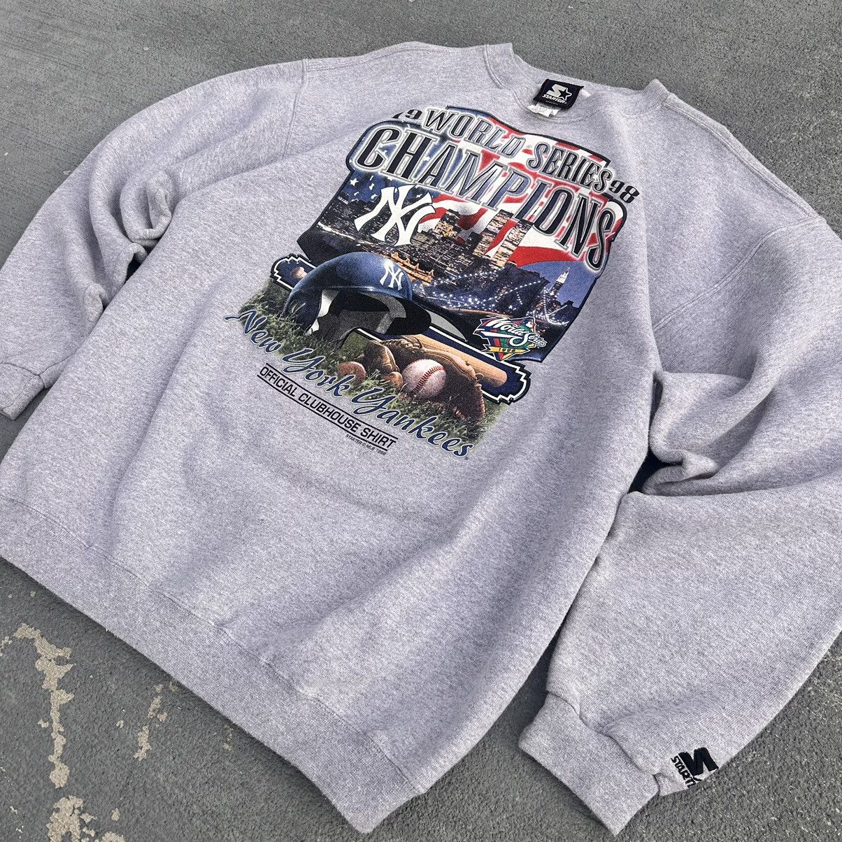 Starter × Vintage Vintage Yankees Starter Sweatshirt Size US L / EU 52-54 / 3 - 6 Thumbnail