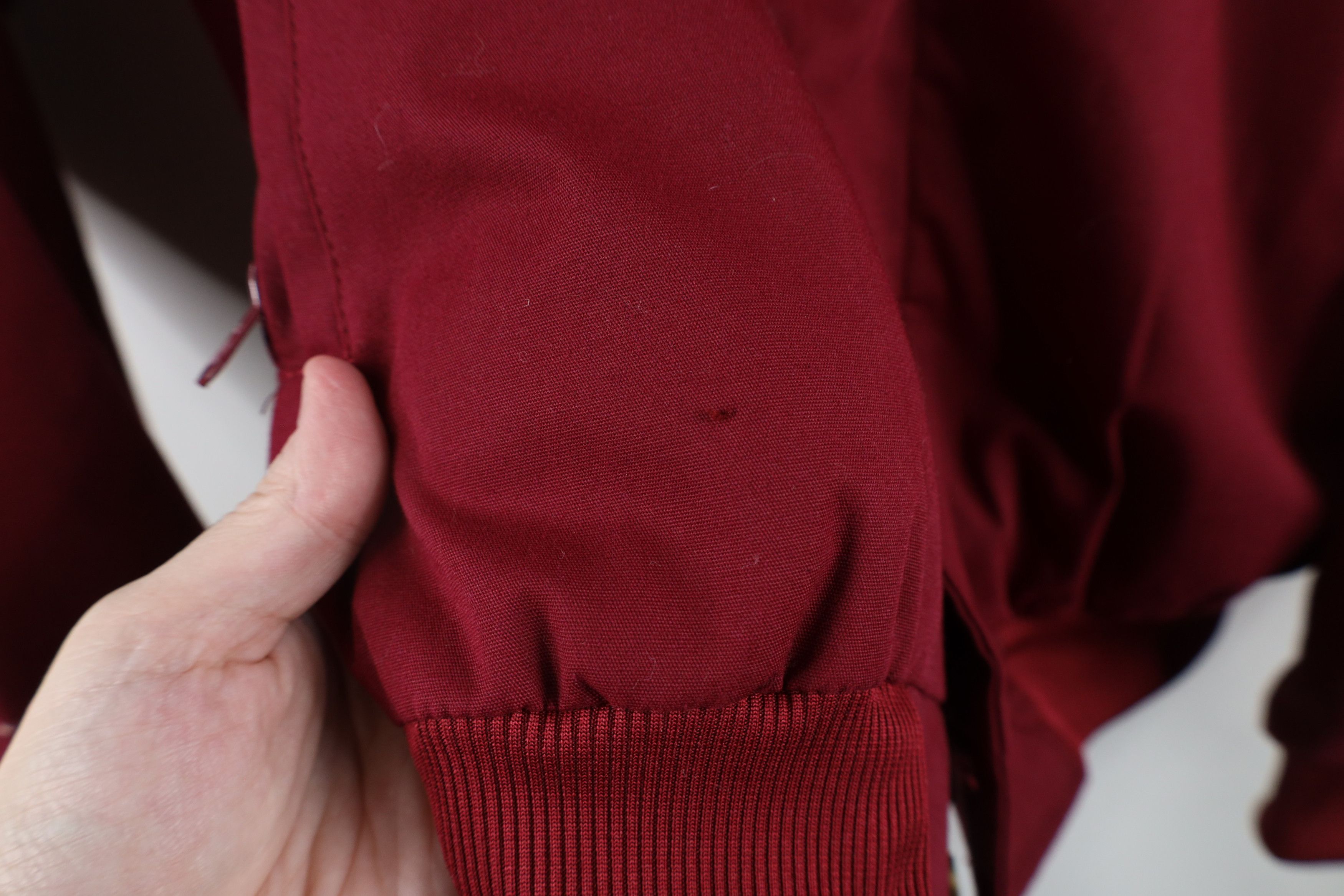 Vintage Vintage 90s Streetwear Blank Full Zip Bomber Jacket Red Size US M / EU 48-50 / 2 - 12 Thumbnail