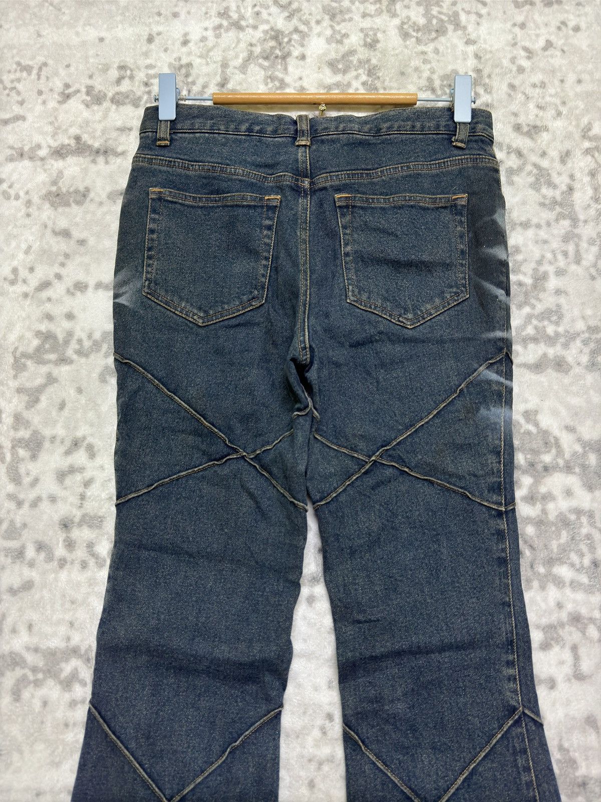 Japanese Brand Y2K Japan Archive Design Stitch Acid Washed Denim Size 27" / US 4 / IT 40 - 7 Thumbnail
