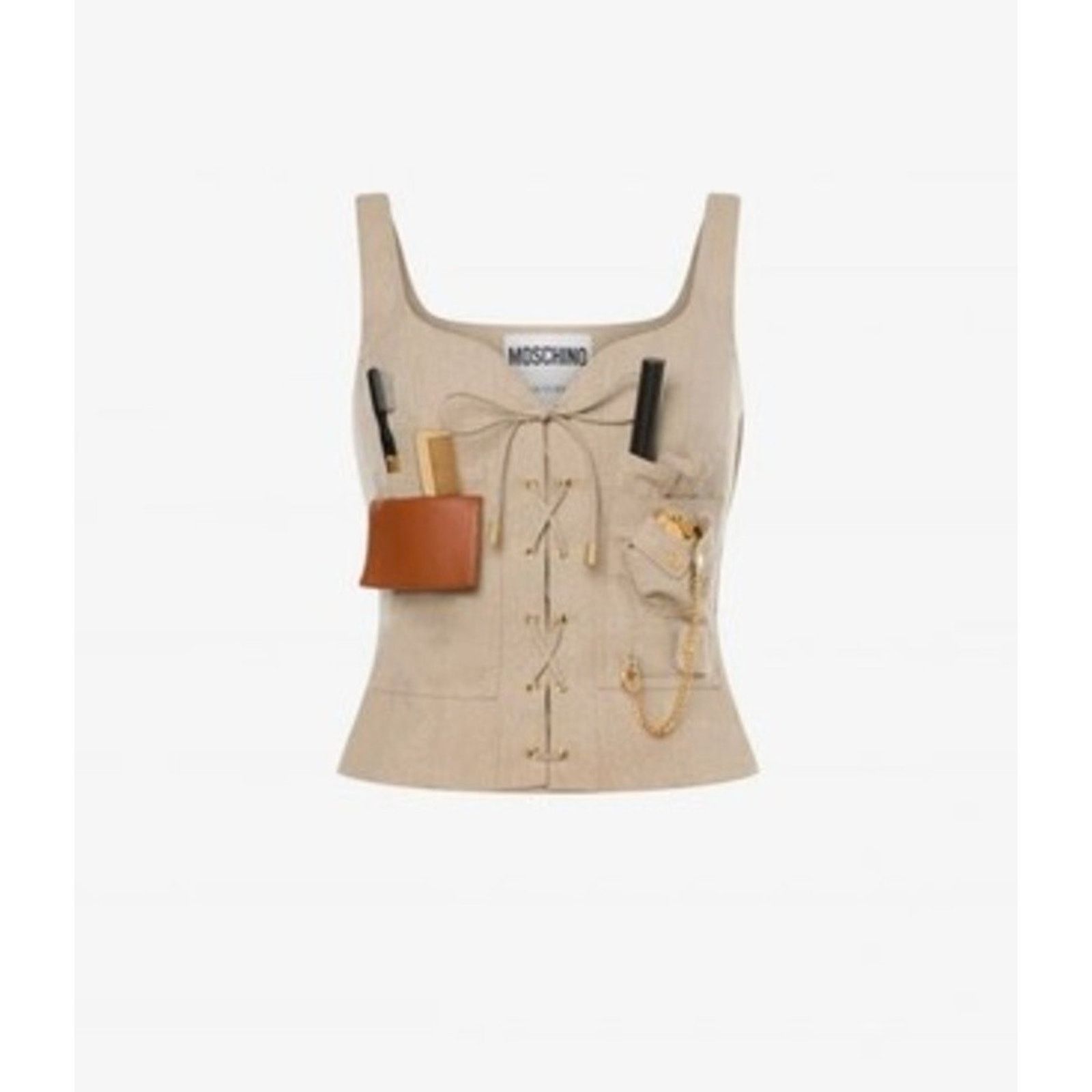 Moschino AW21 MOSCHINO Couture Jeremy Scott Kit Bustier Top IT42 Size M / US 6-8 / IT 42-44 - 1 Thumbnail