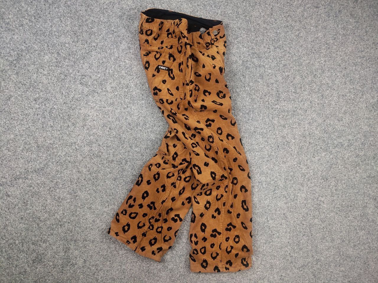 Obey Obey Abbott Painter Leopard Corduroy pants Vintage Y2K Size 28" / US 6 / IT 42 - 9 Thumbnail