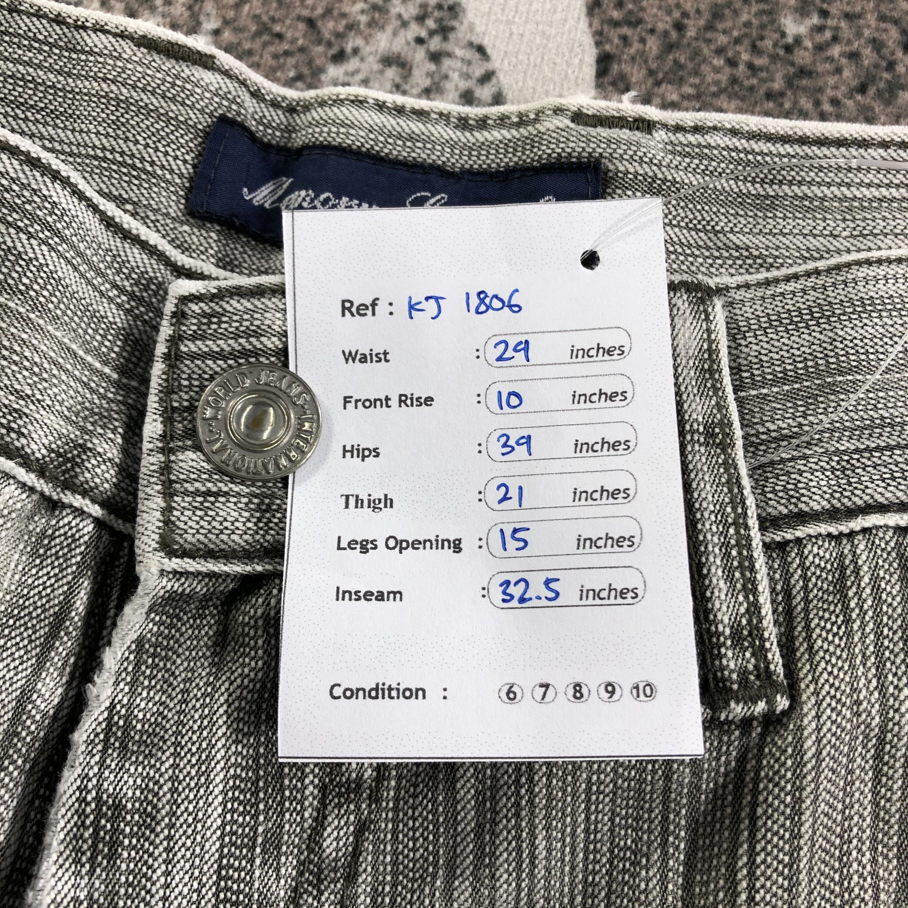 Japanese Brand Vintage Japanese Brand Jeans Bikers Denim KJ1806 Size US 29 - 8 Thumbnail