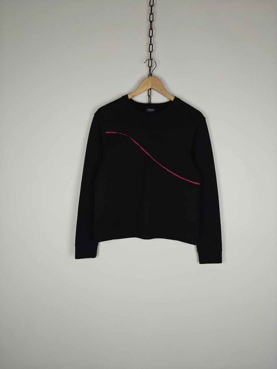 Armani Armani Jeans Sweatshirt Crewneck Black size M Size M / US 6-8 / IT 42-44 - 1 Thumbnail