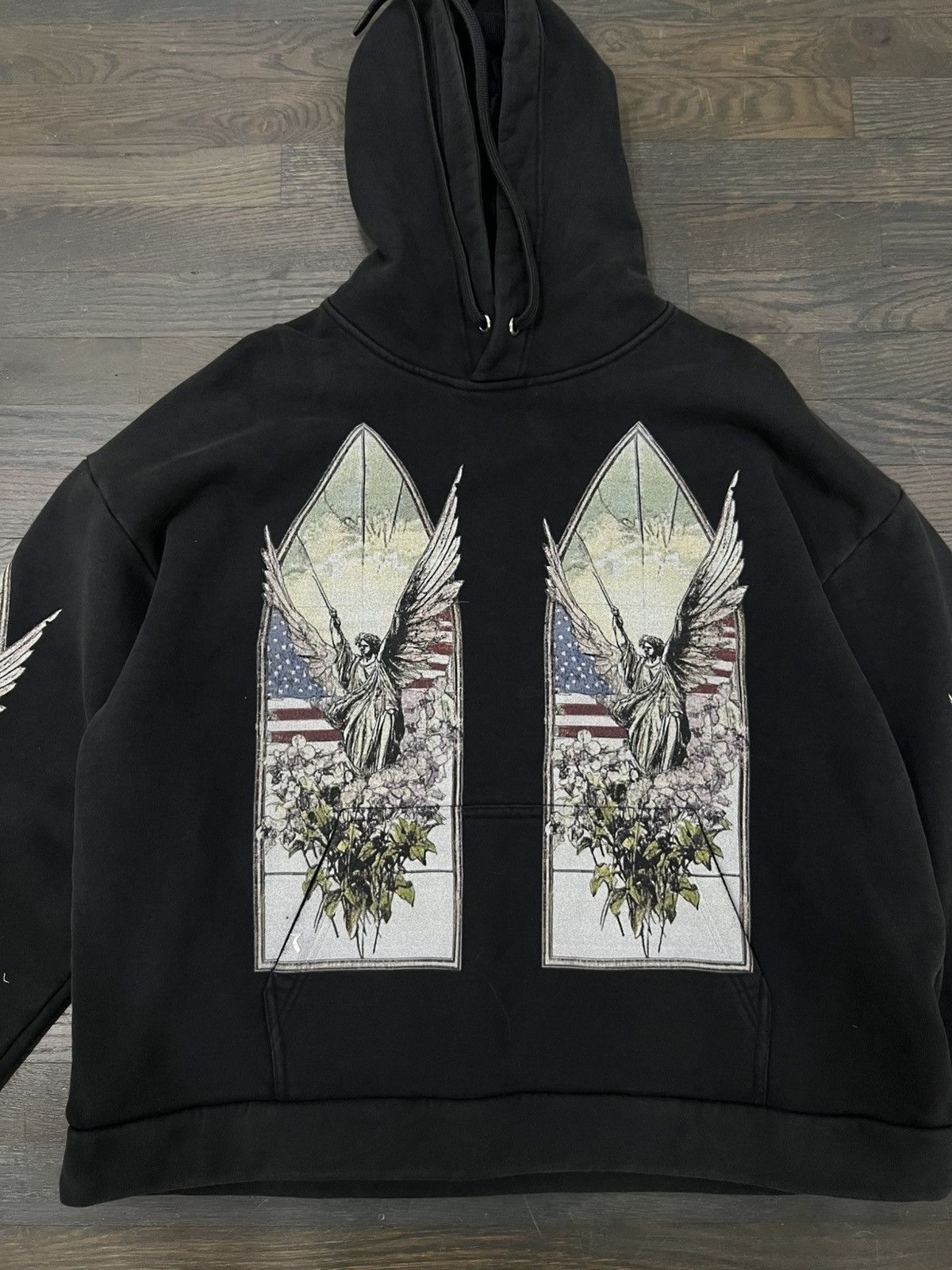Who Decides War Faded us angel hoodie Size US M / EU 48-50 / 2 - 2 Thumbnail