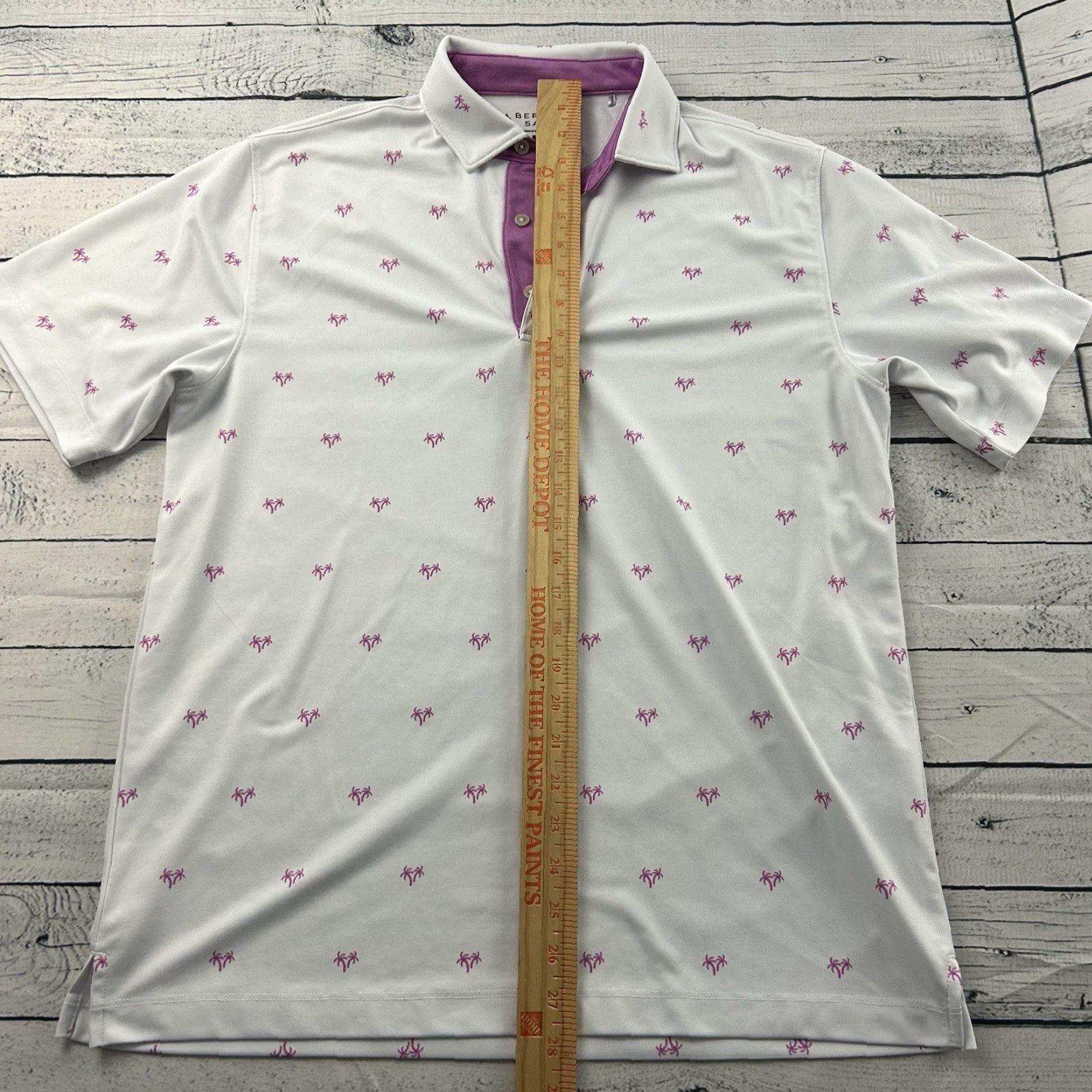 Vintage Bermuda Sands Palm Tree Short Sleeve Golf Polo Shirt Men's Medium White Size US M / EU 48-50 / 2 - 4 Thumbnail