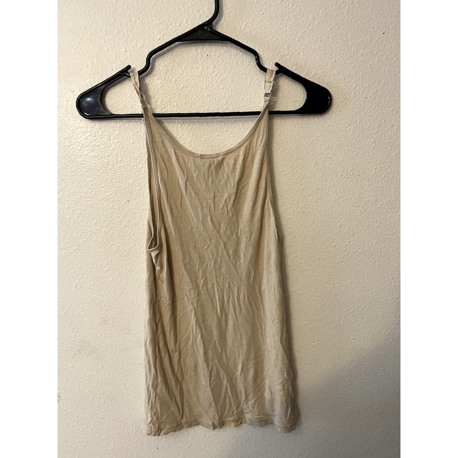 Theory VINTAGE Theory Women's Tank Top Size Medium Beige Viscose Crew Neck Summer Casual Size M / US 6-8 / IT 42-44 - 3 Thumbnail