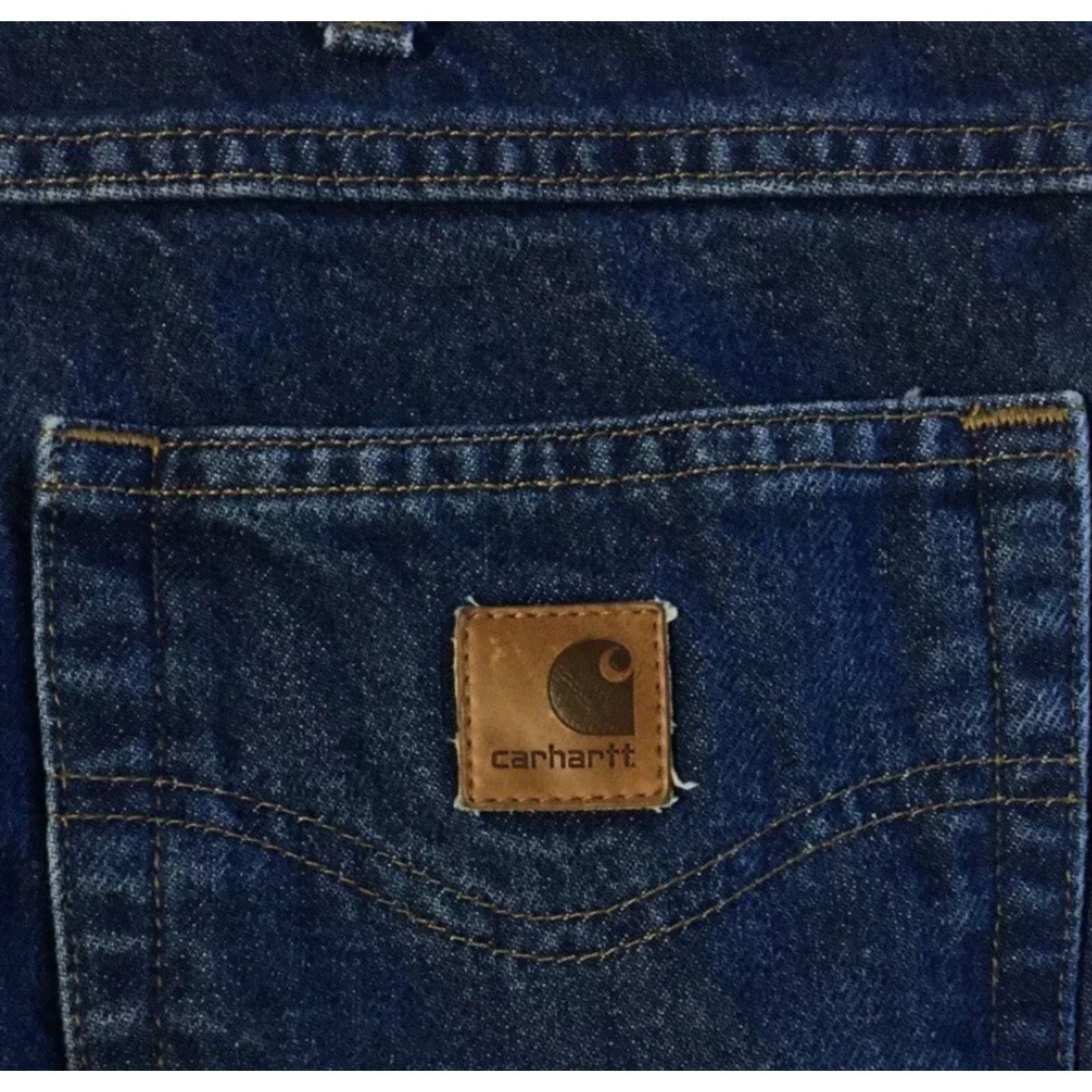 Carhartt VINTAGE Carhartt Jeans 40 Work Biker Trucker Cowboy Skate Punk Grunge WIP 90s USA Size US 40 / EU 56 - 2 Thumbnail