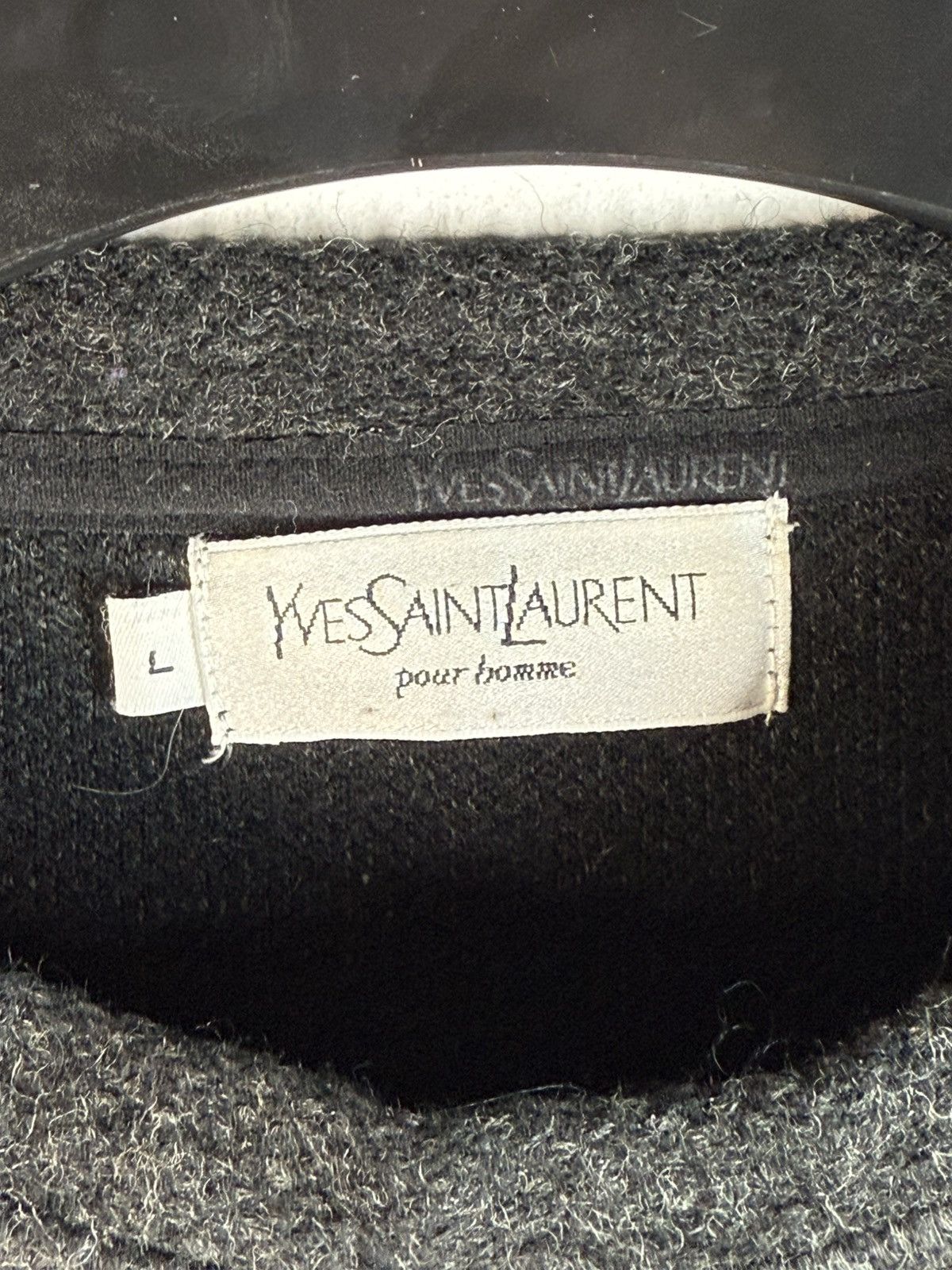 Yves Saint Laurent Wool YSL Sweater Soft Warm Grey YSL Sweatshirt Size US M / EU 48-50 / 2 - 6 Thumbnail