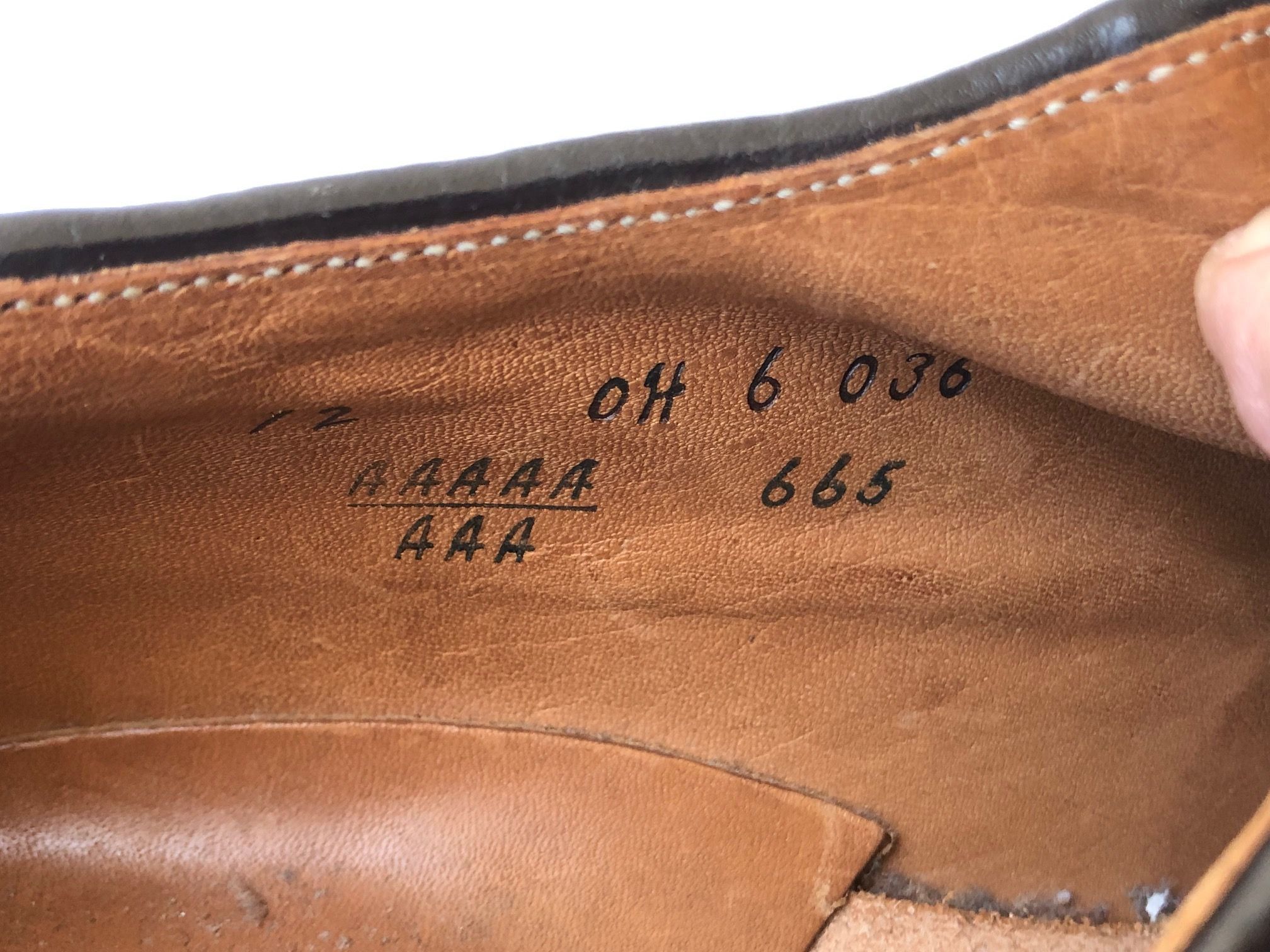 Alden Alden 665 Brown Leather Dress Shoes Size US 12 / EU 45 - 9 Thumbnail