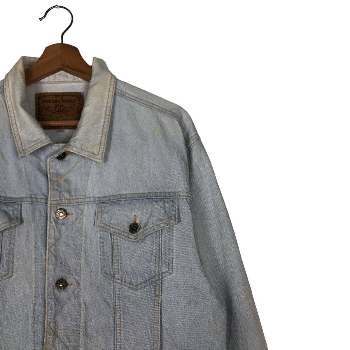 Vintage Vintage Cropped Denim Trucker Jacket Sterling Japan Kapital Size US M / EU 48-50 / 2 - 6 Thumbnail