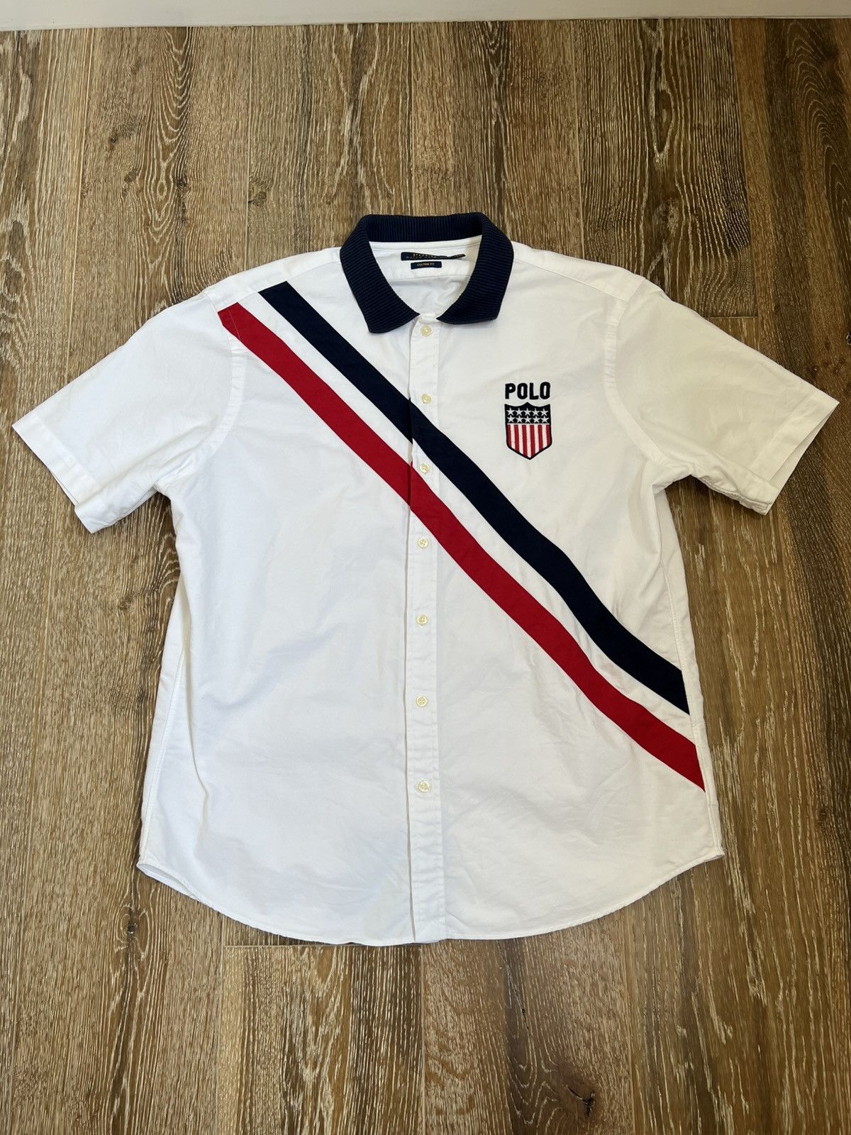 Polo Ralph Lauren Polo Ralph Lauren Short Sleeve 15 Button Up Size US L / EU 52-54 / 3 - 1 Thumbnail