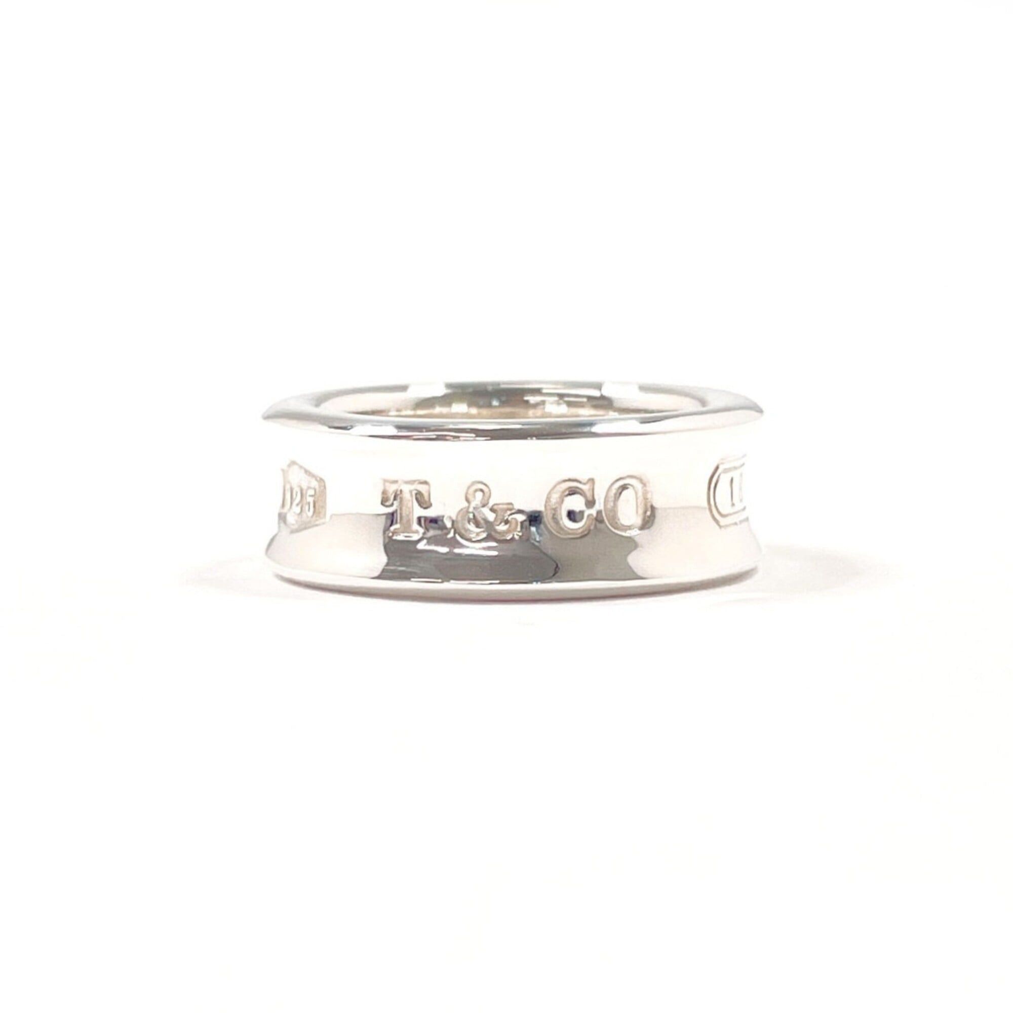 Tiffany & Co. TIFFANY&Co. Tiffany 1837 Medium Ring, Sterling Silver 925, Size 10, Silver, Women's Size ONE SIZE - 1 Thumbnail