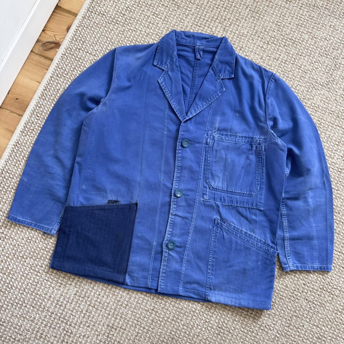 Le Laboureur 60s very worn french vintage distressed works jacket Size US S / EU 44-46 / 1 - 1 Thumbnail