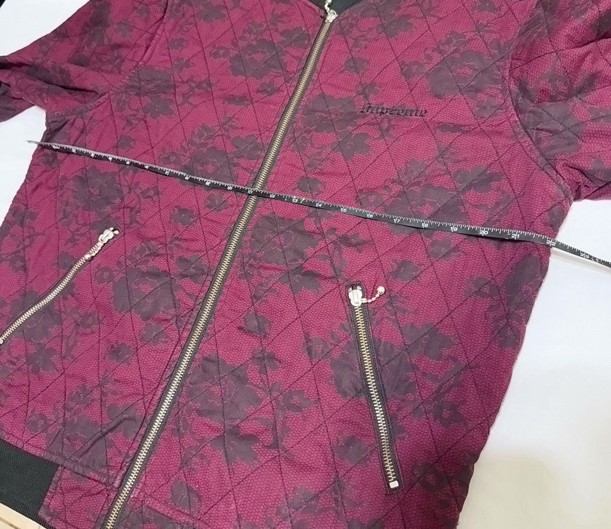 Supreme SS17 Supreme Rose Quilted Lace Bomber Jacket Large Size US L / EU 52-54 / 3 - 4 Thumbnail
