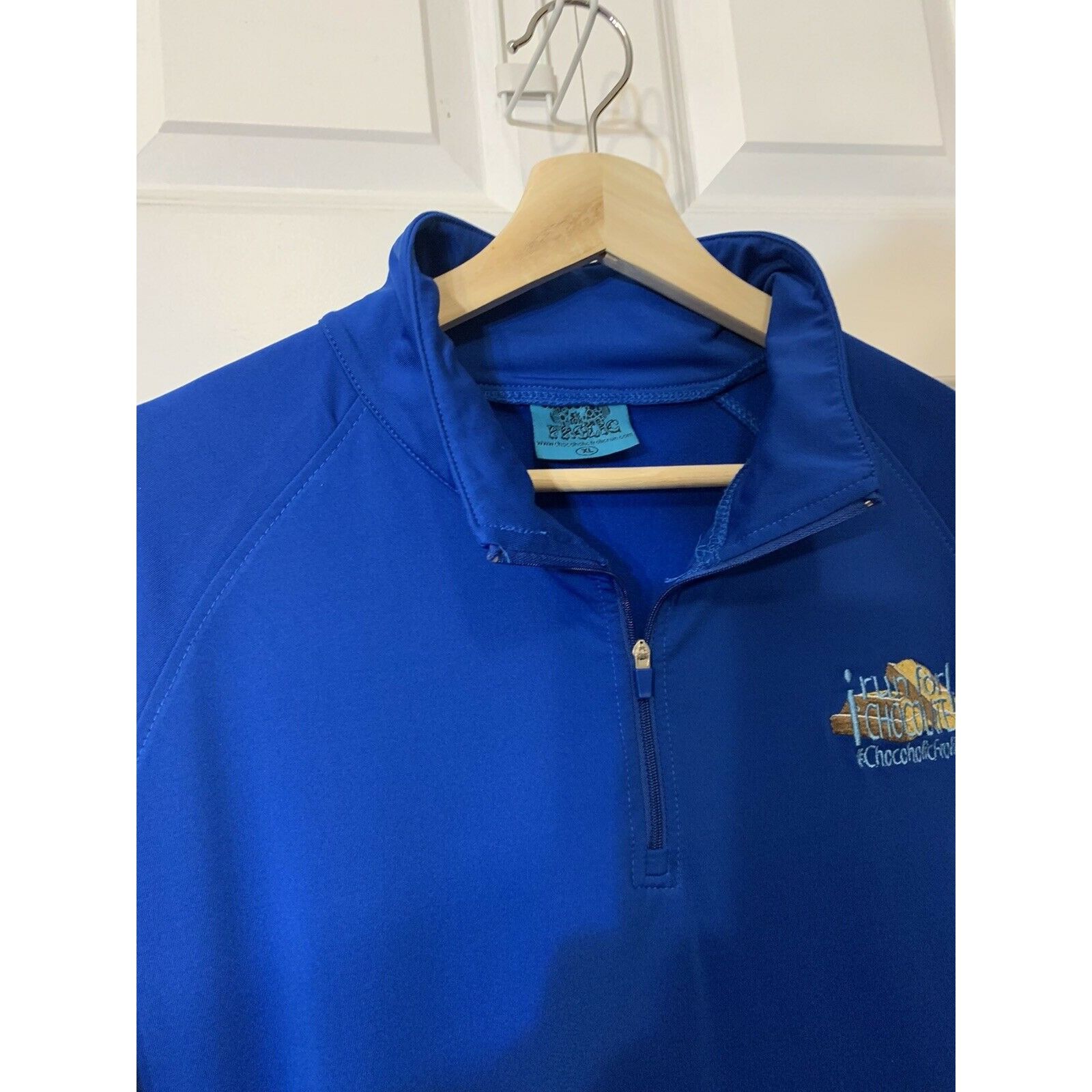 Other Run For Chocolate Chocoholicfrolic 1/4 Zip 5k 10k Blue 1/4 Z Size US XL / EU 56 / 4 - 7 Thumbnail