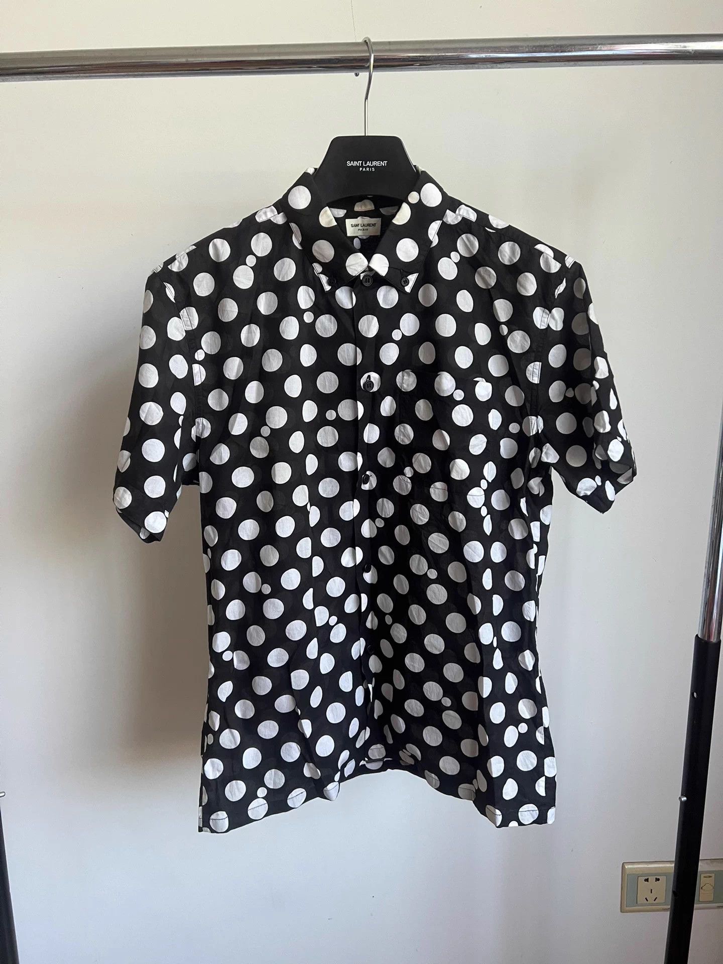 Saint Laurent Paris Saint Laurent SLP 13SS Original Polka Dot Shirt Size US M / EU 48-50 / 2 - 1 Thumbnail