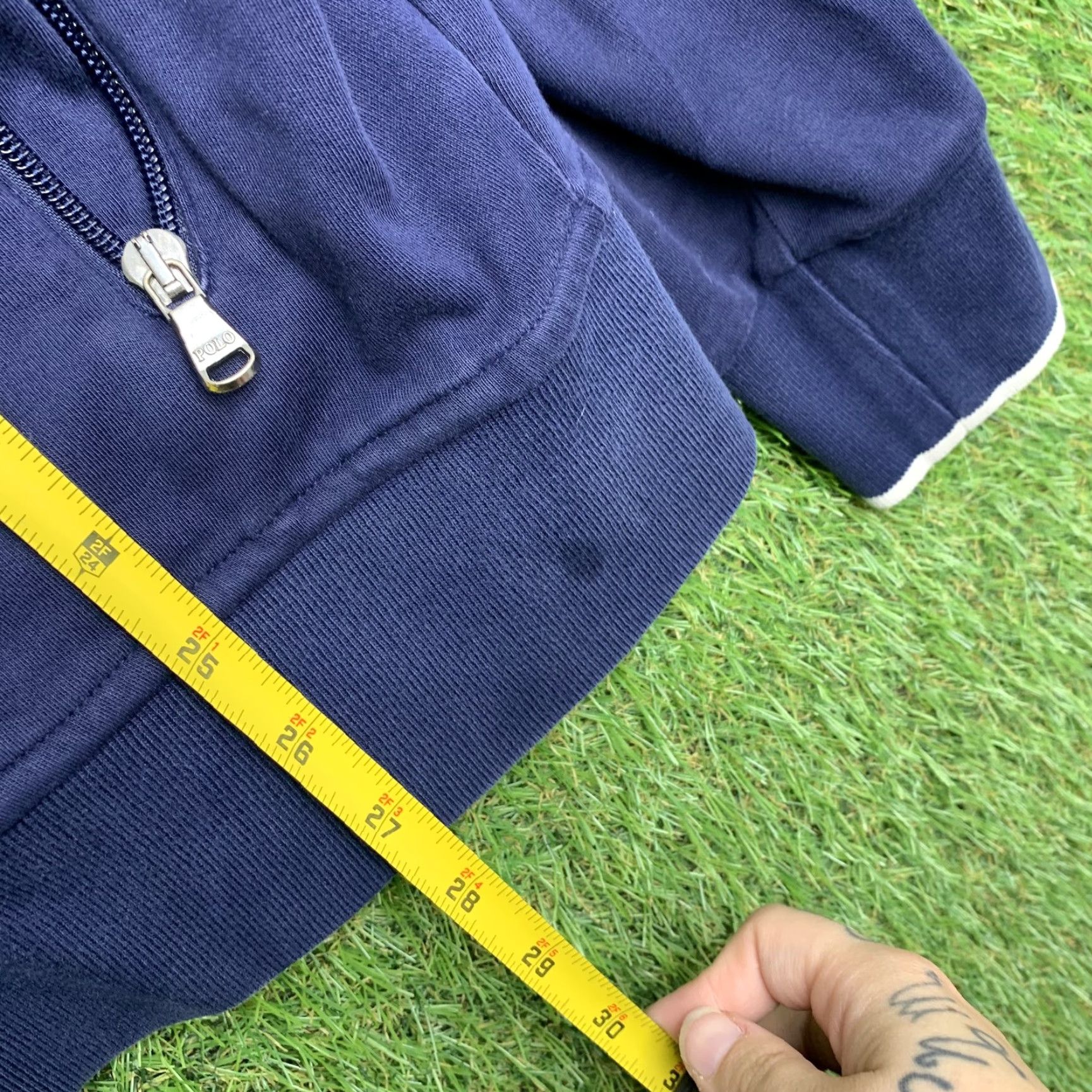 Polo Ralph Lauren VINTAGE Ralph Lauren Track Jacket Mens Large Navy Blue Full Zip Athletic Retro Polo Polo Pony Sports Casual Size US L / EU 52-54 / 3 - 5 Thumbnail