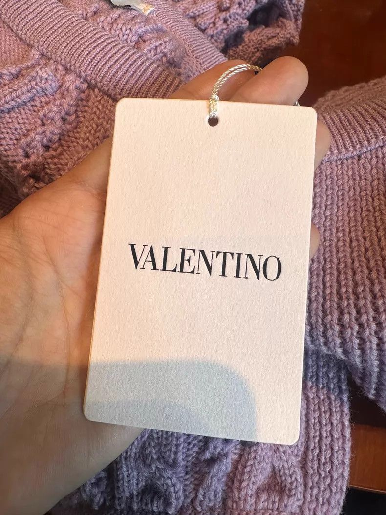 Valentino Valentino One-shoulder puff sleeve knit sweater Size XS / US 0-2 / IT 36-38 - 5 Thumbnail