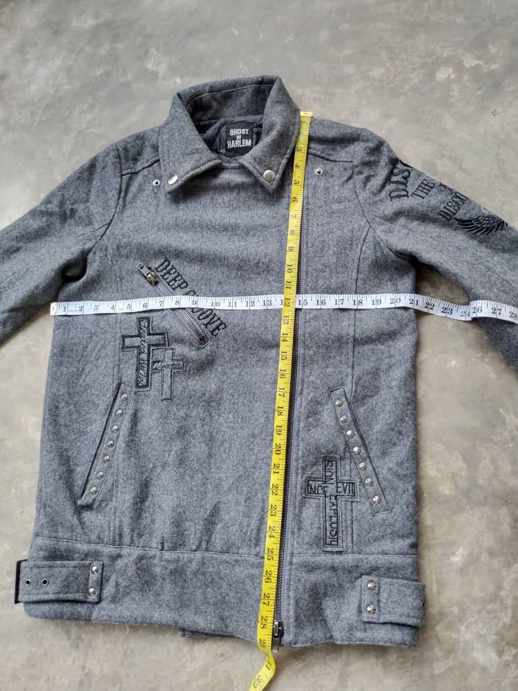 Japanese Brand vtg Wool Double Collar Ghost Of Harlem Wool Jacket Size US M / EU 48-50 / 2 - 22 Thumbnail