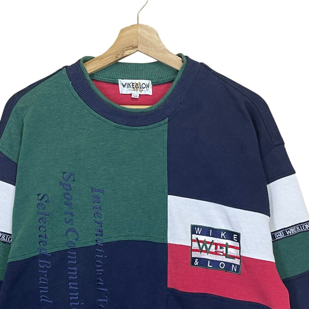 Designer × Vintage Vintage 90s Wike&Lon Crewneck Sweatshirt Size US L / EU 52-54 / 3 - 4 Thumbnail