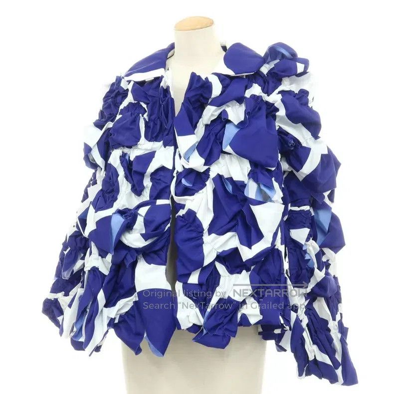 Comme des Garcons Comme des Garcons Flounce blue and white floral jacket Size S / US 4 / IT 40 - 1 Thumbnail