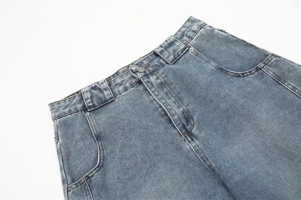 VIBE Punk distressed street patchwork cargo washed jeans Size US 32 / EU 48 - 3 Thumbnail