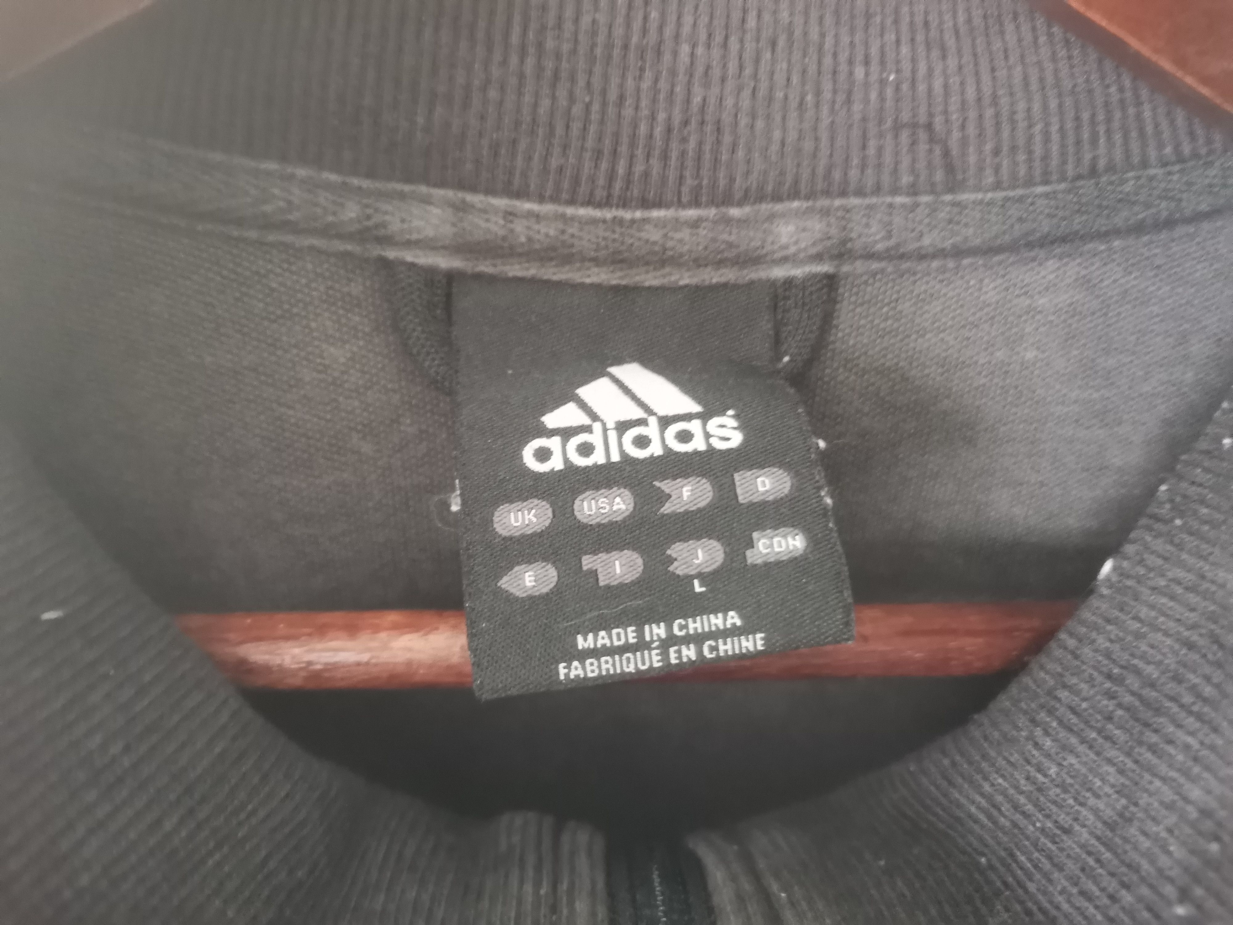 Adidas × Vintage Rare Adidas trektop jacket black colour Size US L / EU 52-54 / 3 - 4 Thumbnail