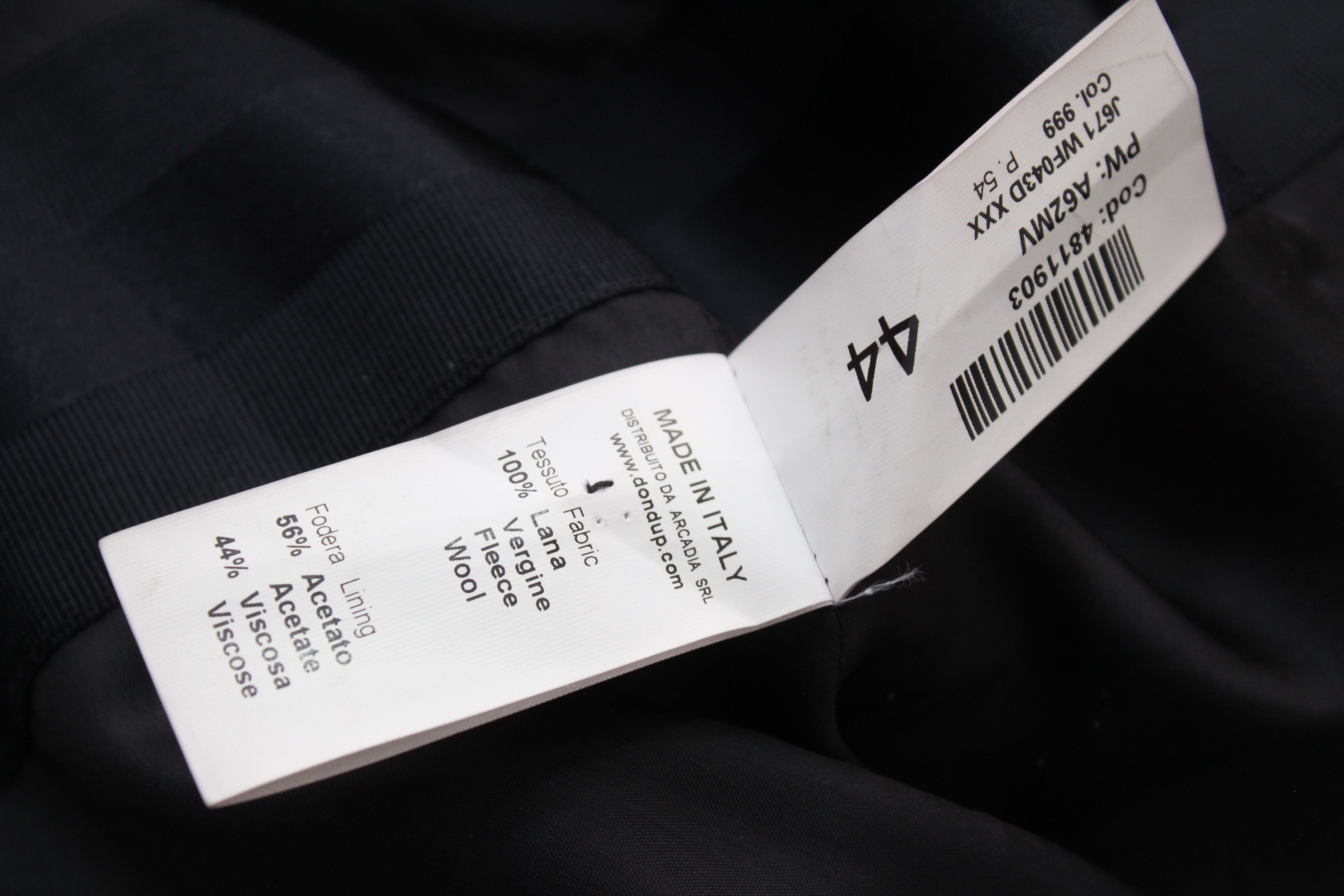 Dondup Dondup Black Wool Double-Breasted Coat Made in Italy Size M / US 6-8 / IT 42-44 - 15 Thumbnail