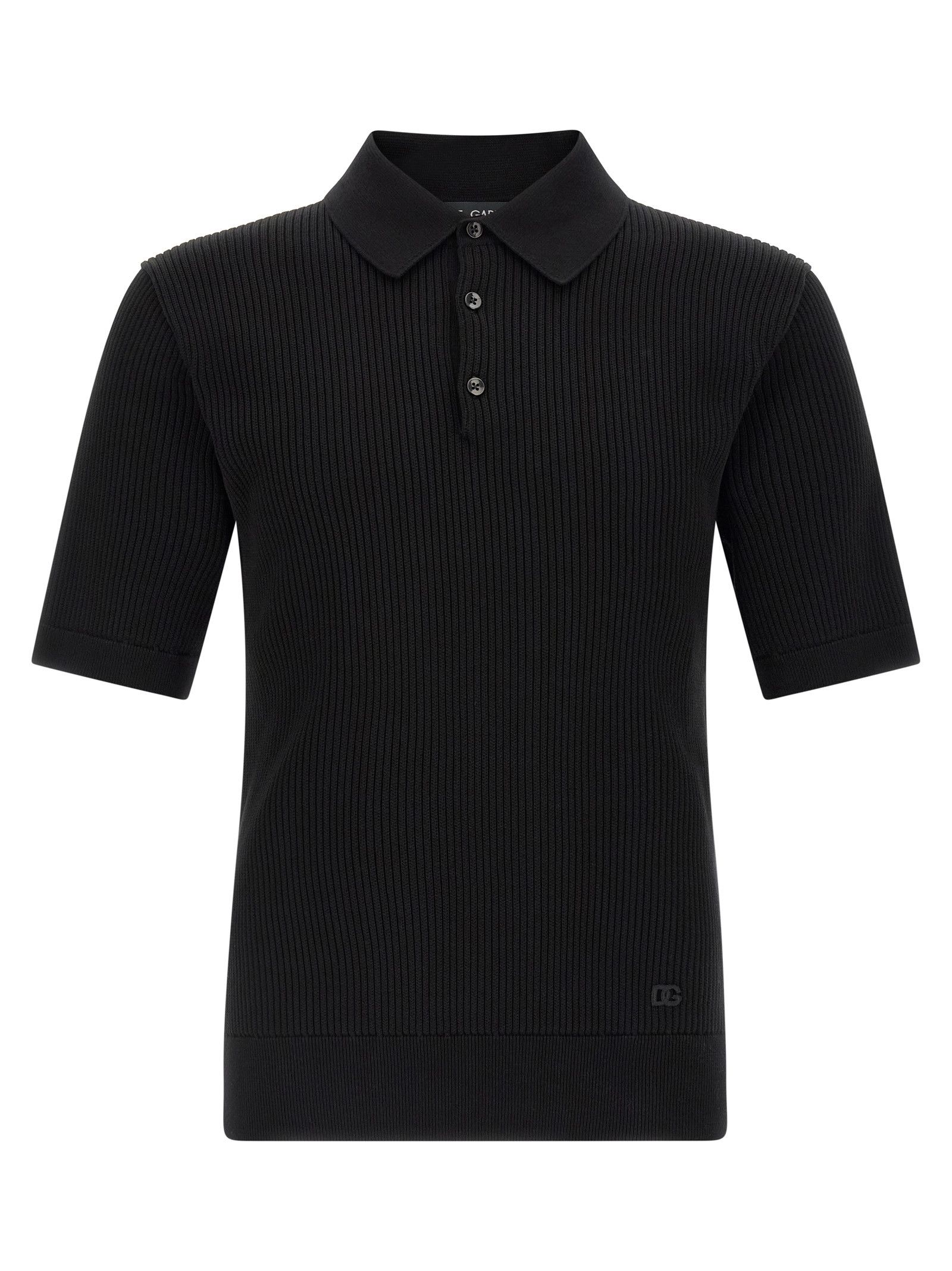 Dolce & Gabbana Micro-Ribbed Polo Shirt Size US M / EU 48-50 / 2 - 1 Thumbnail