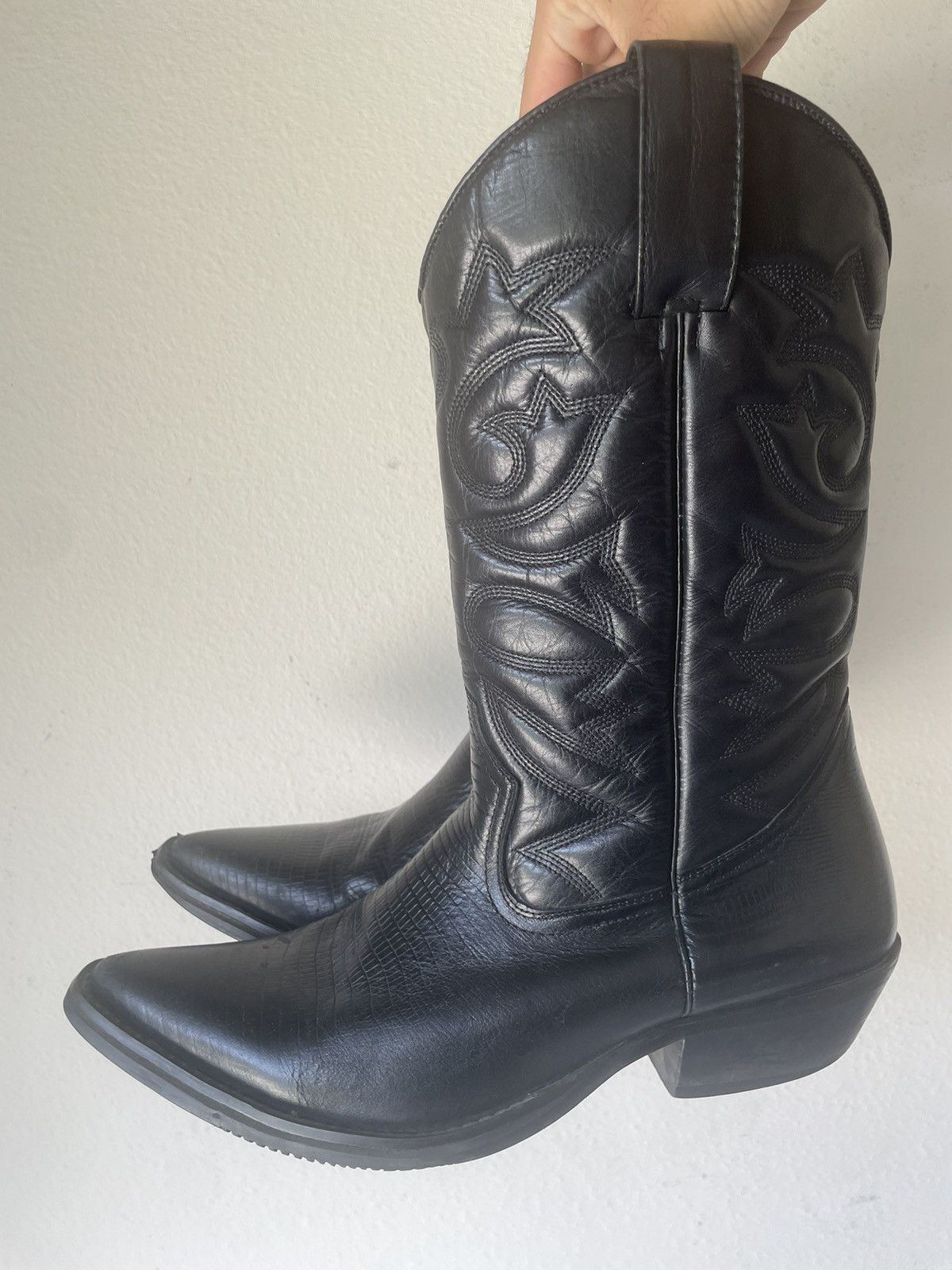 Steve Madden Steve Madden Embossed Croc Leather Cowboy Boots Size US 10 / EU 43 - 4 Thumbnail