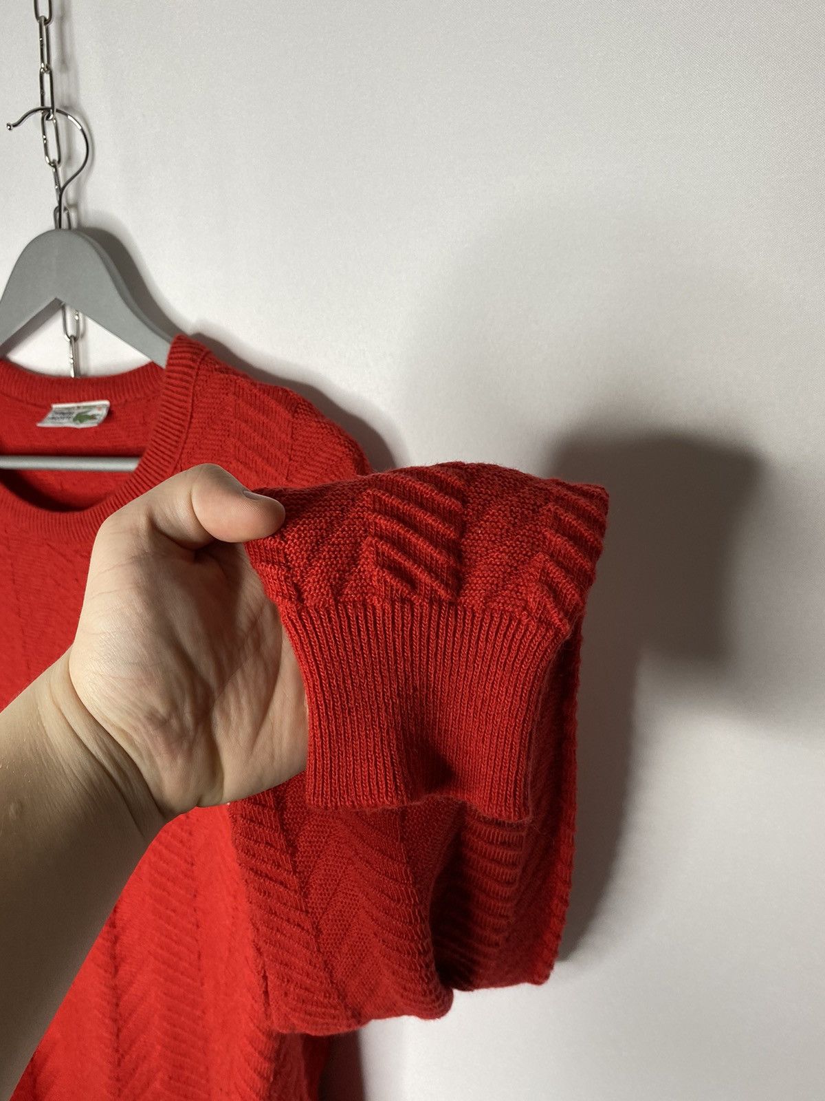 Lacoste × Vintage 🐊Vintage Lacoste Chemise Knitted Sweater Jumper Pullover🐊 Size US XL / EU 56 / 4 - 4 Thumbnail