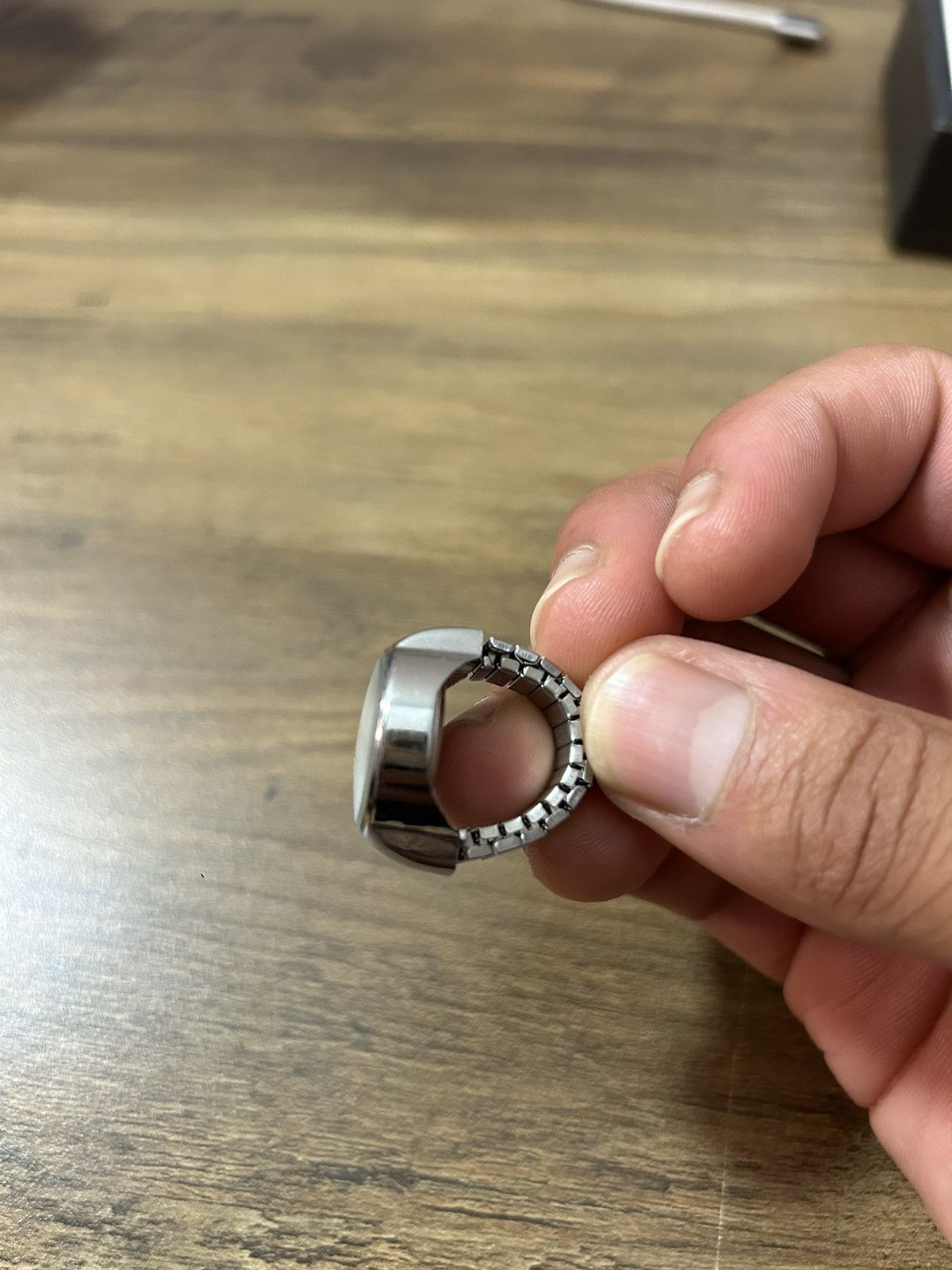 Vintage Silver watch ring Size ONE SIZE - 4 Thumbnail