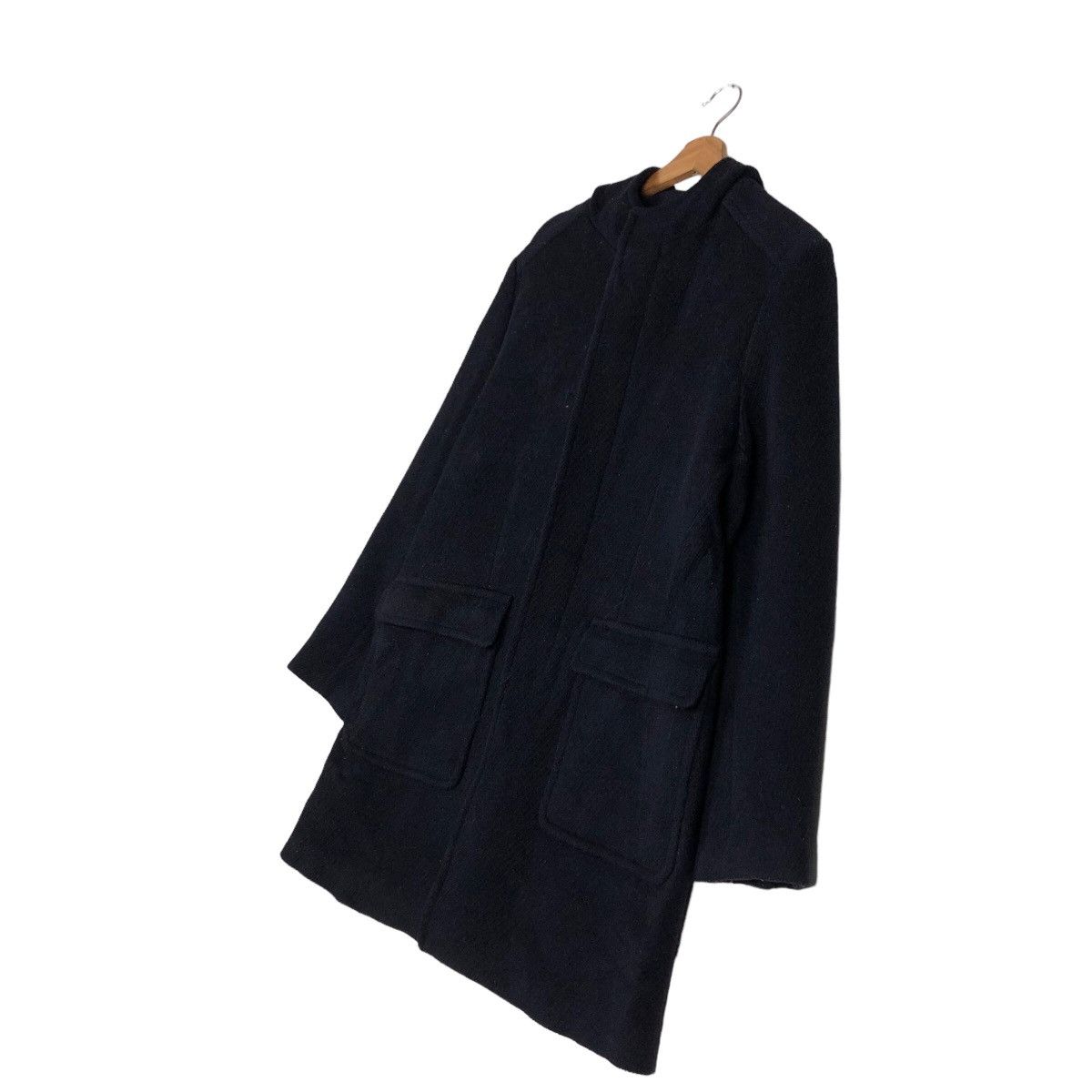 Comme Ca Ism 🔥Rich Black - Long Fly Coats Wool Jacket Comme Ca Ism Size US M / EU 48-50 / 2 - 2 Thumbnail
