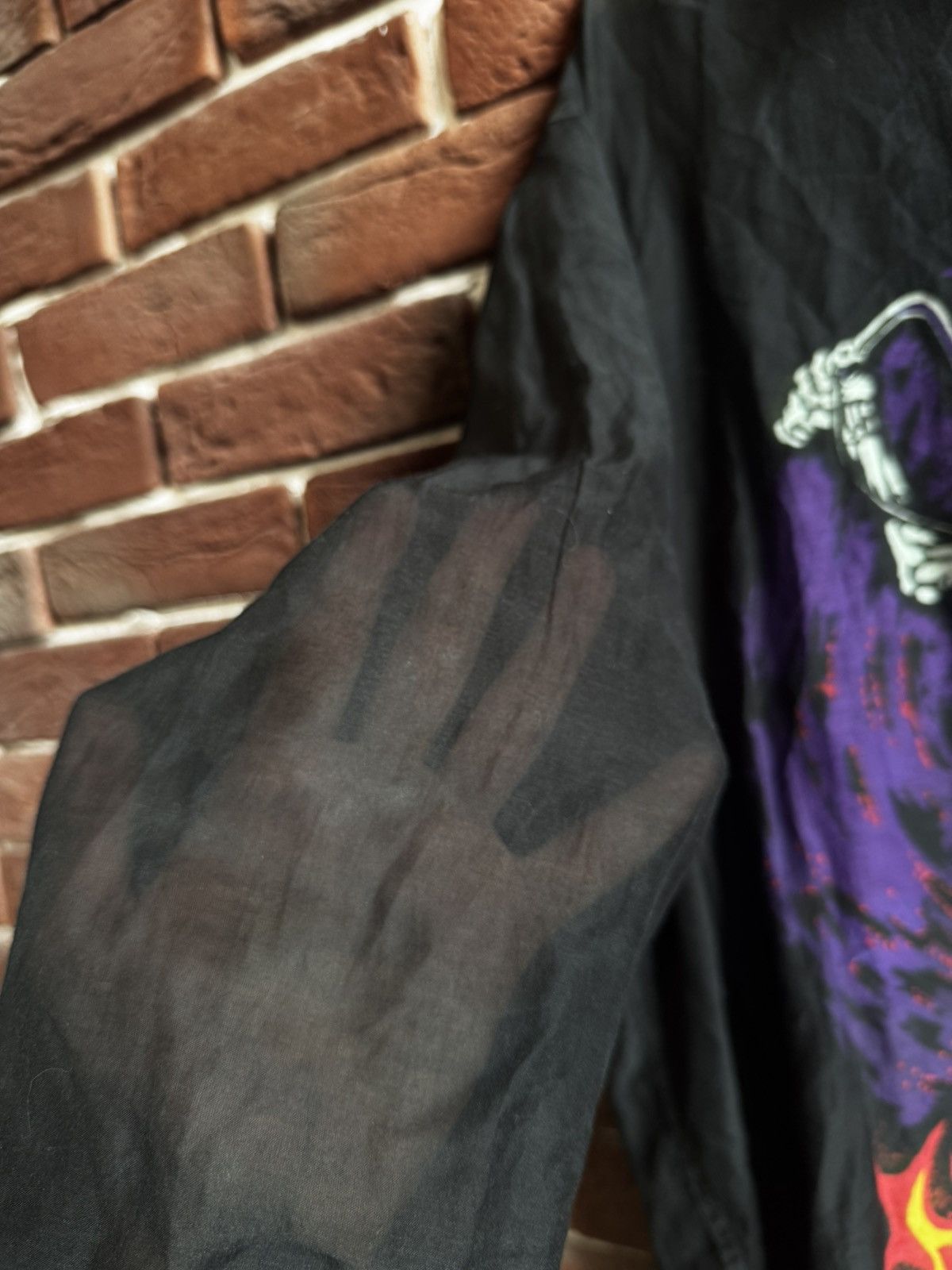 Our Legacy Rare Vintage Our Legacy Coco Ghost Rider Silk Shirt Size US M / EU 48-50 / 2 - 5 Thumbnail