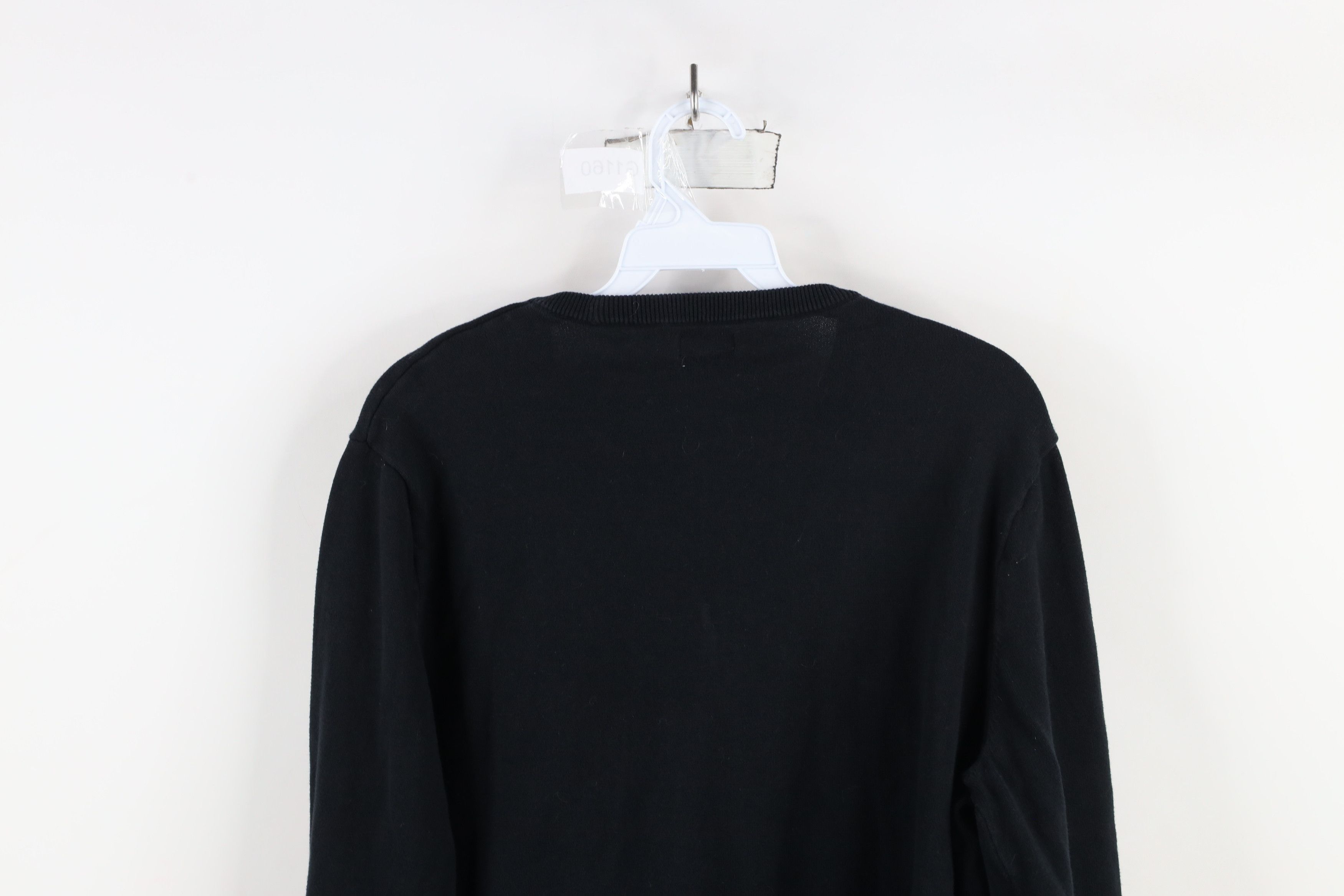 J.Crew × Vintage Vintage Y2K J Crew Blank Cotton Knit Crewneck Sweater Black Size L / US 10 / IT 46 - 7 Thumbnail