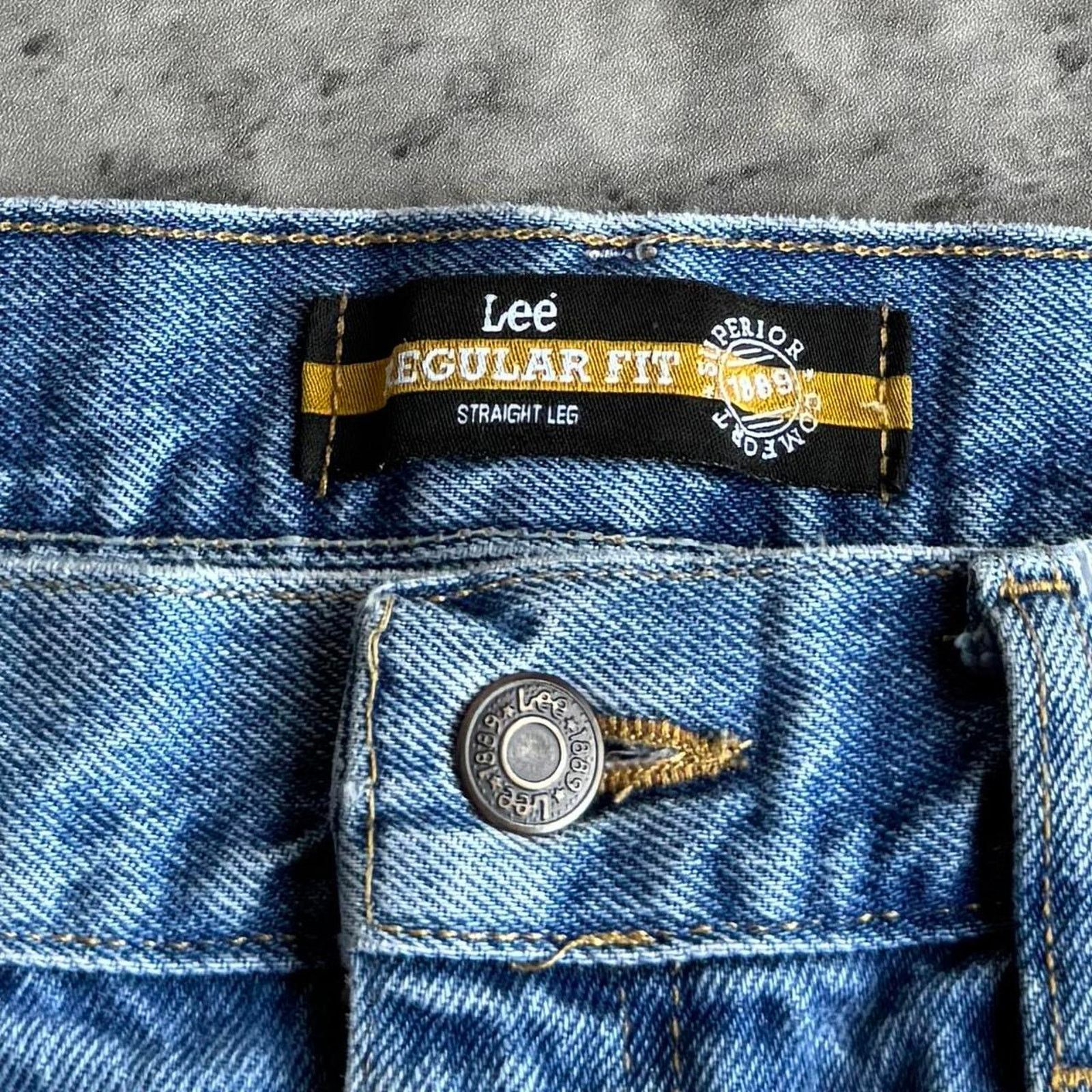 Lee × Vintage Vintage Y2K Lee Denim Baggy Grunge Opium Essential Jeans Size US 38 / EU 54 - 4 Thumbnail