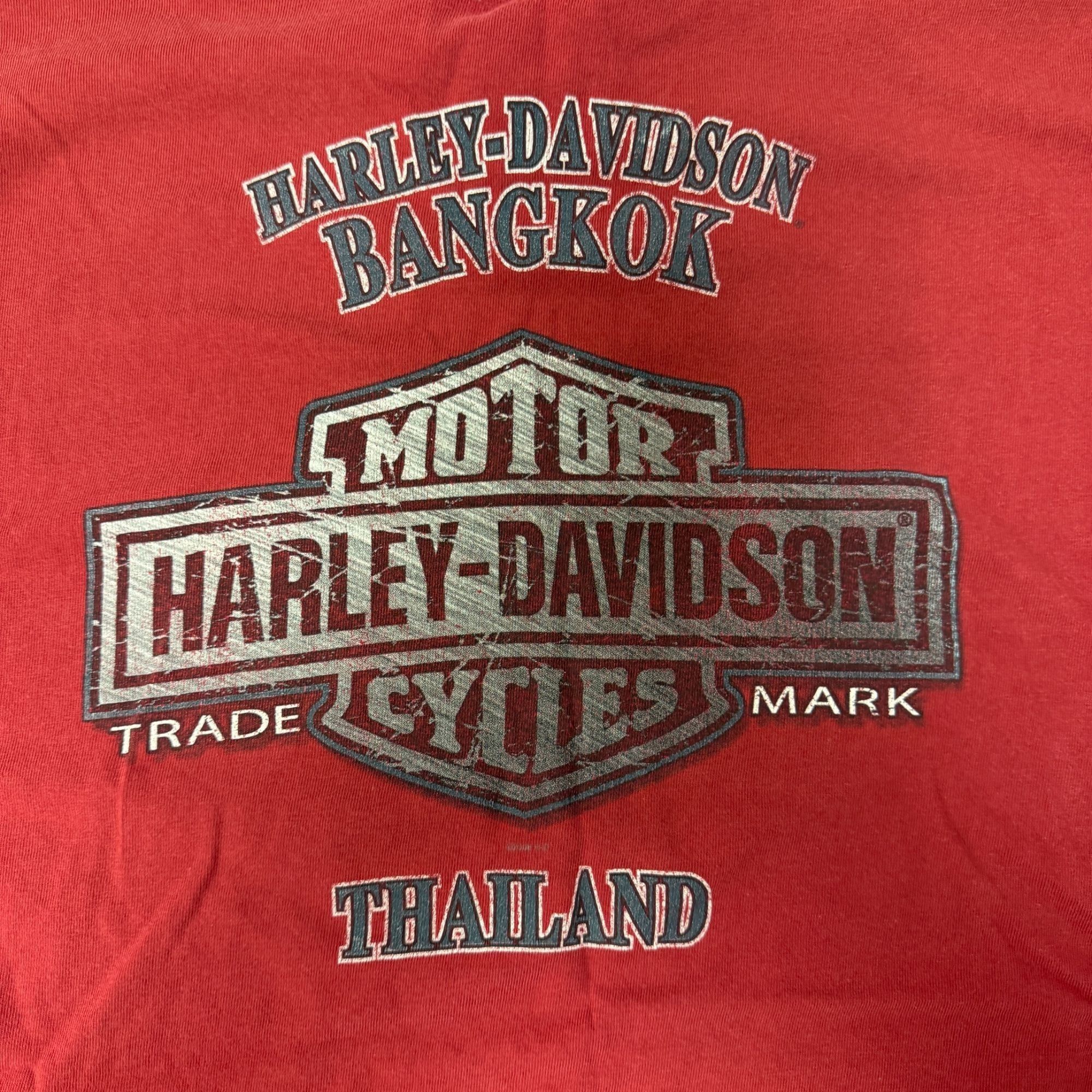 Harley Davidson Y2K Motorcycles BANGKOK Thailand FRONT BACK Logo BIKER USA T Size US L / EU 52-54 / 3 - 1 Thumbnail