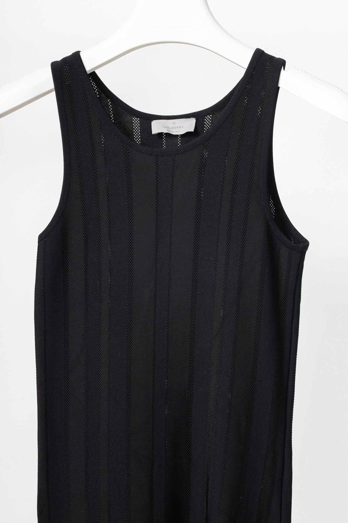 Mulberry Mulberry Black Ponte-Knit Jacquard-Stripe Mini Dress Size XS / US 0-2 / IT 36-38 - 3 Thumbnail