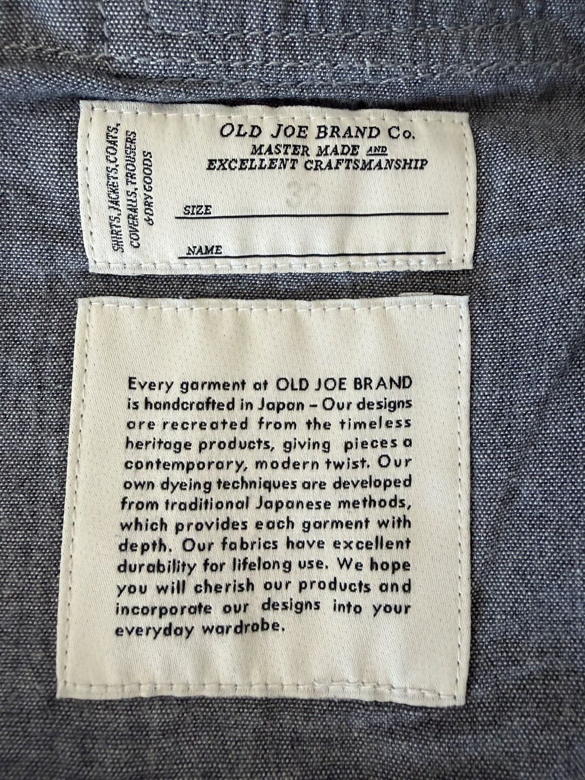 Old Joe Old Joe Brand Japanese Denim Jeans Size US 32 / EU 48 - 3 Thumbnail