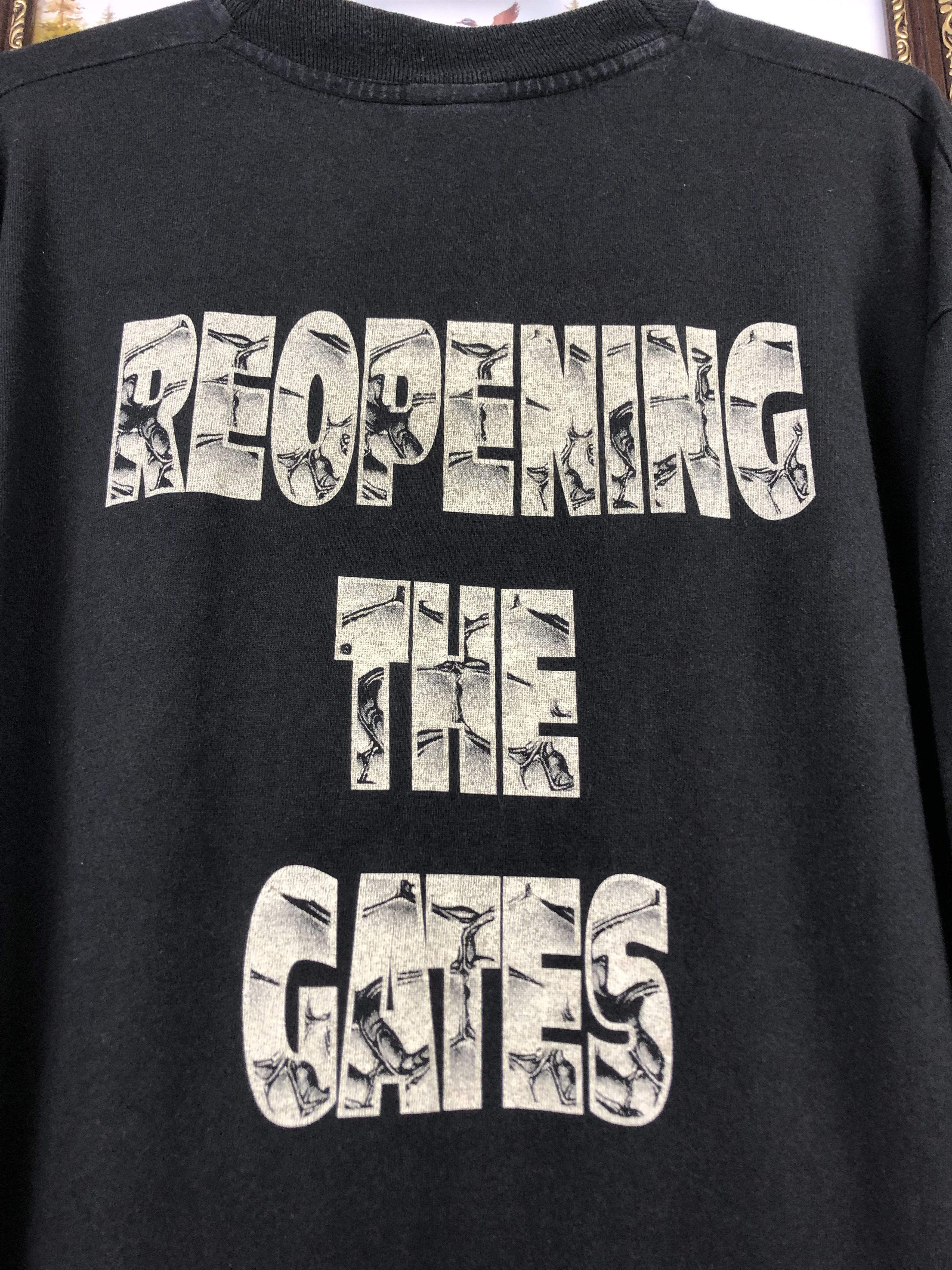 Band Tees Vintage 90's Omen Reopening the Gates Band Shirt Long Sleeve Size US XL / EU 56 / 4 - 15 Thumbnail